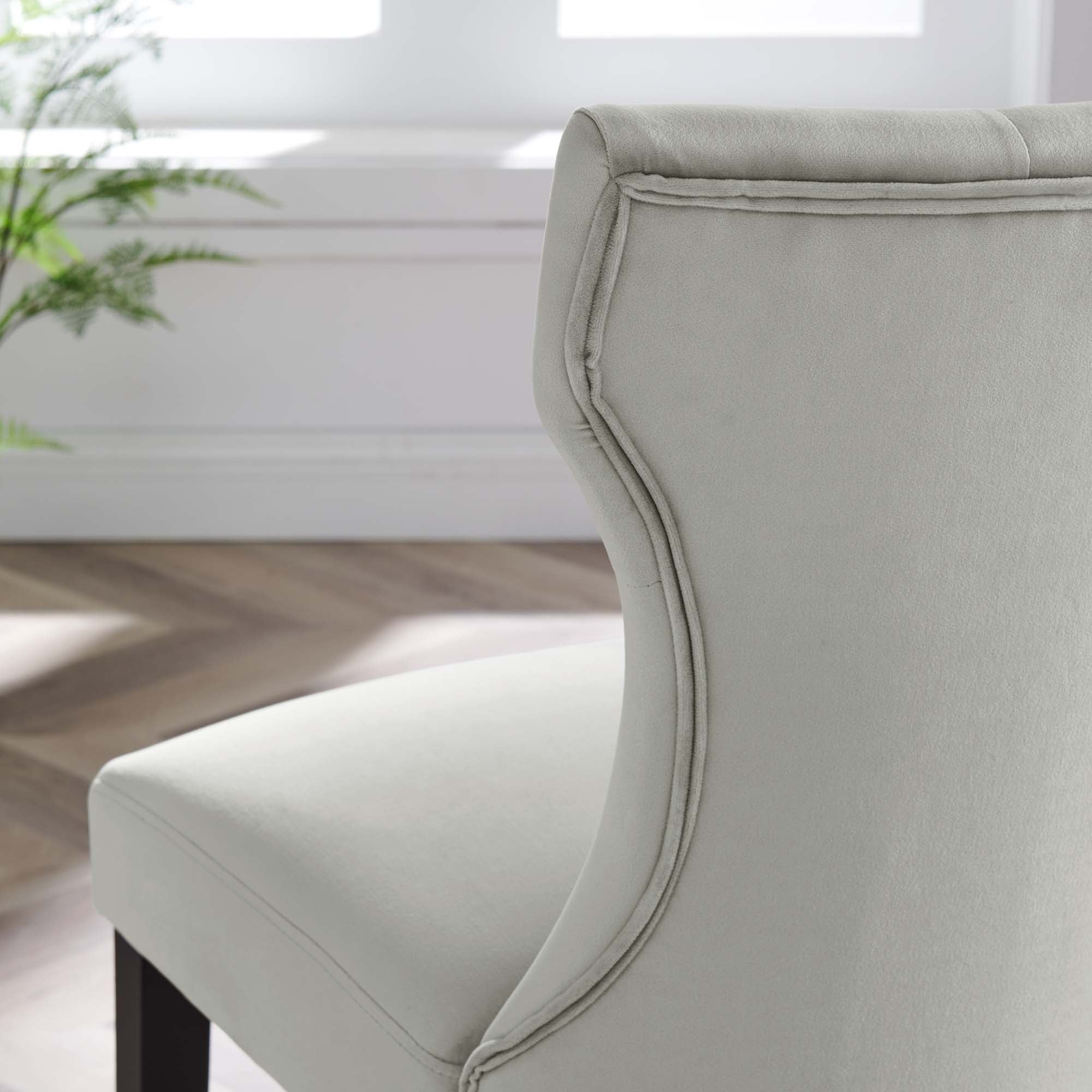 Silhouette Performance Velvet Dining Chairs - Set of 2 by Modway