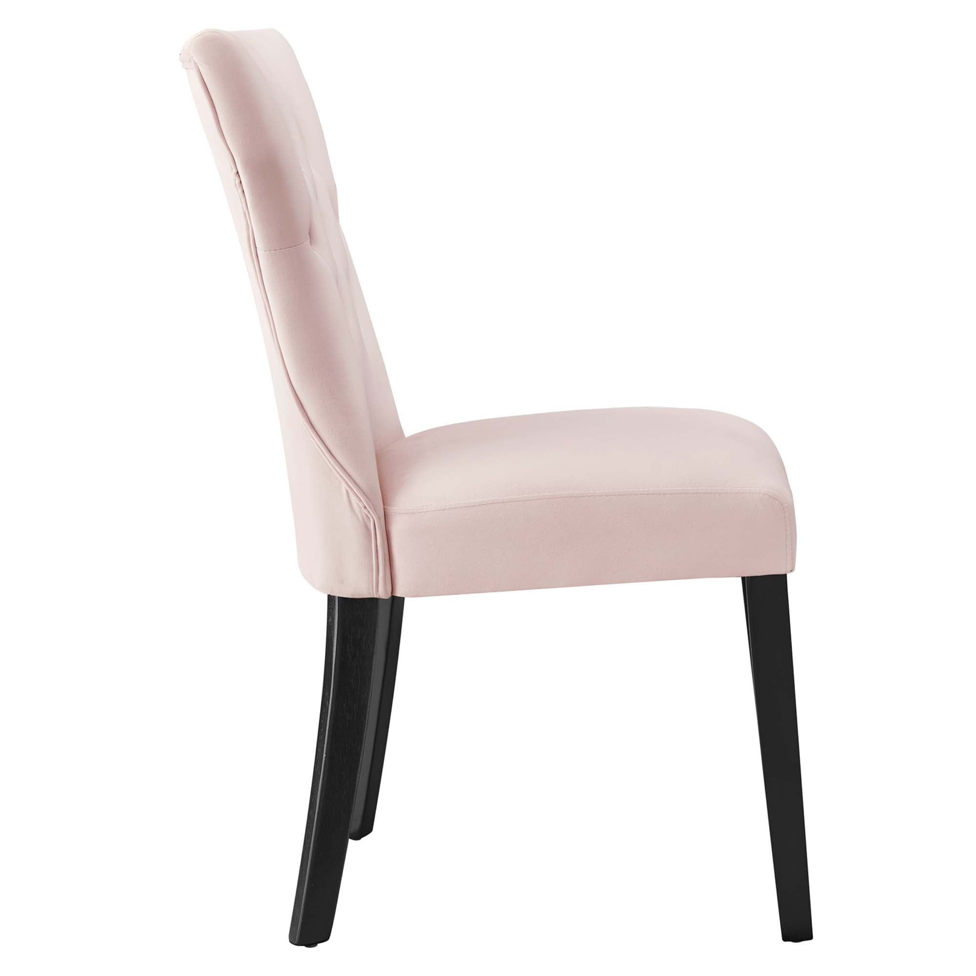 Silhouette Performance Velvet Dining Chairs - Set of 2 by Modway