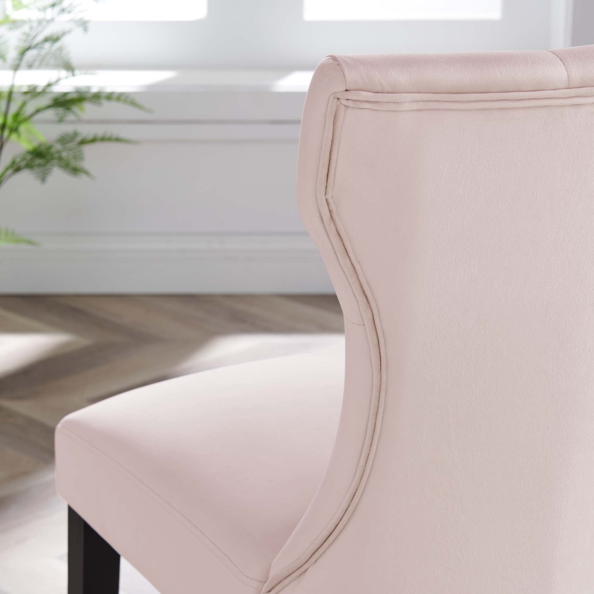 Silhouette Performance Velvet Dining Chairs - Set of 2 by Modway