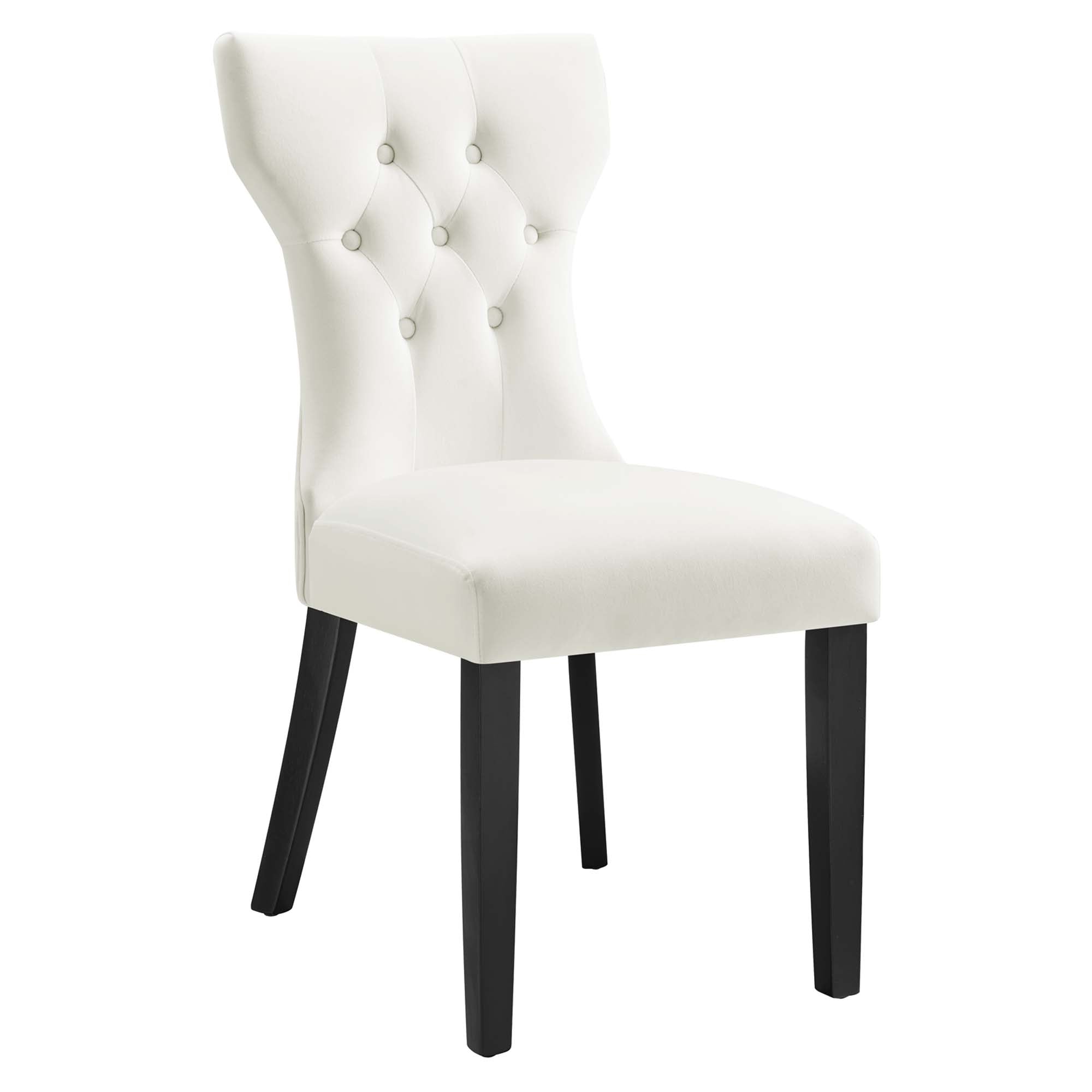 Silhouette Performance Velvet Dining Chairs - Set of 2 by Modway