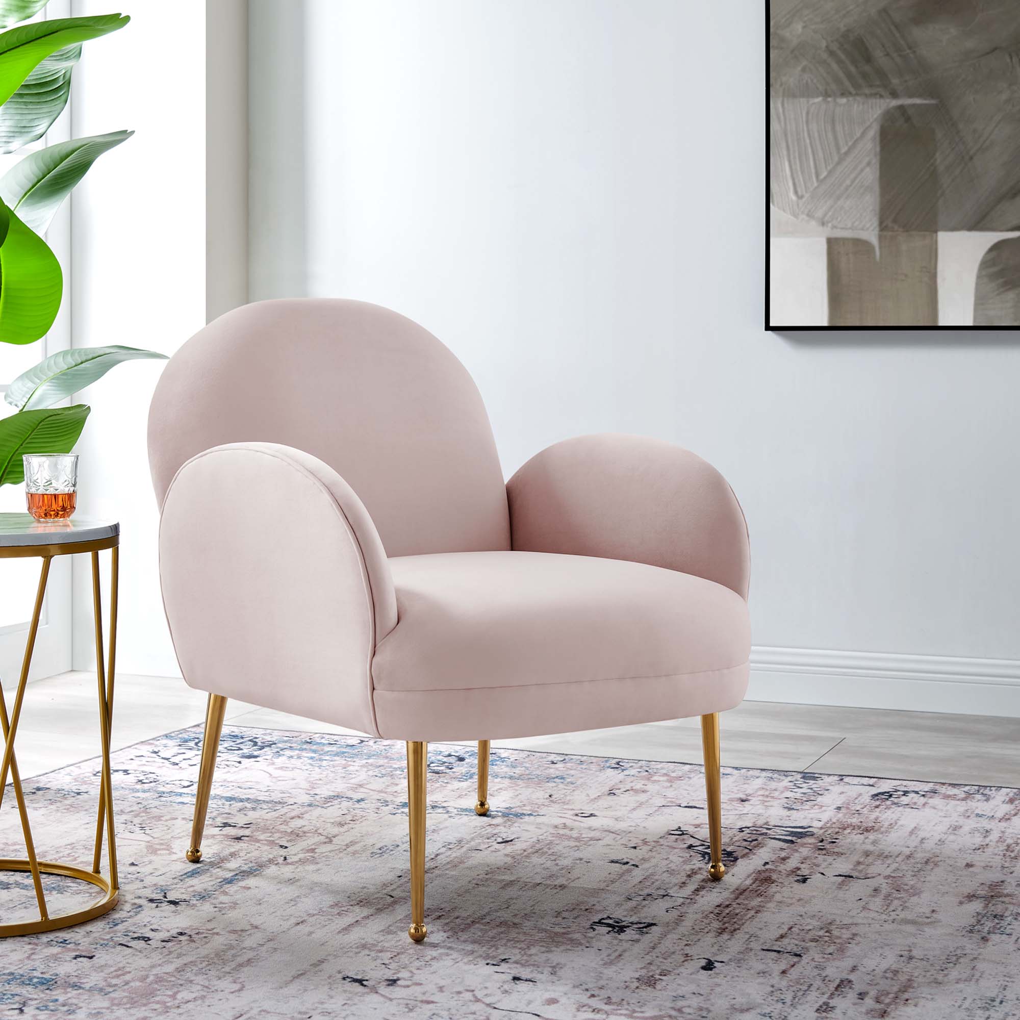 Transcend Performance Velvet Armchair by Modway