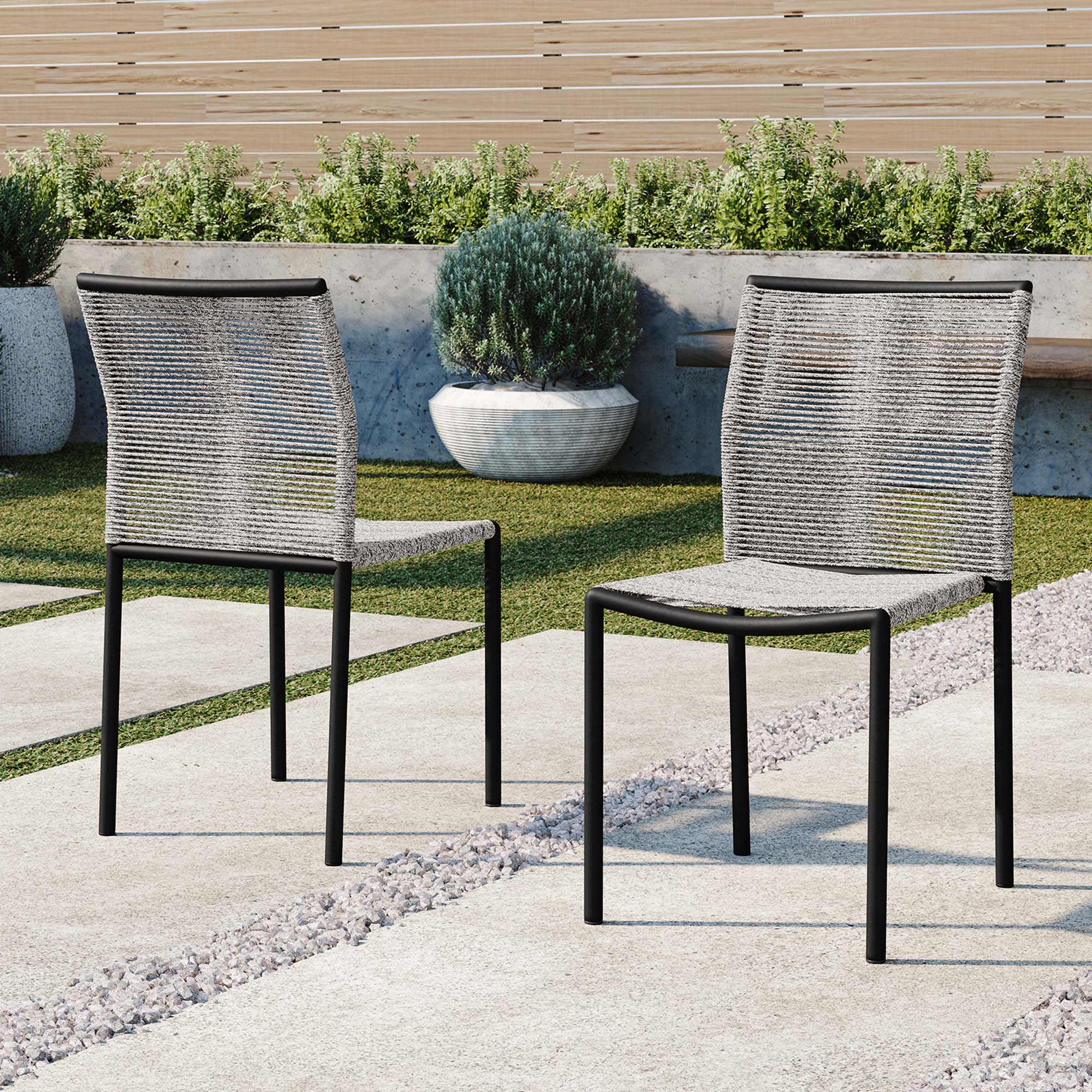 Serenity Outdoor Patio Chairs Set of 2 by Modway