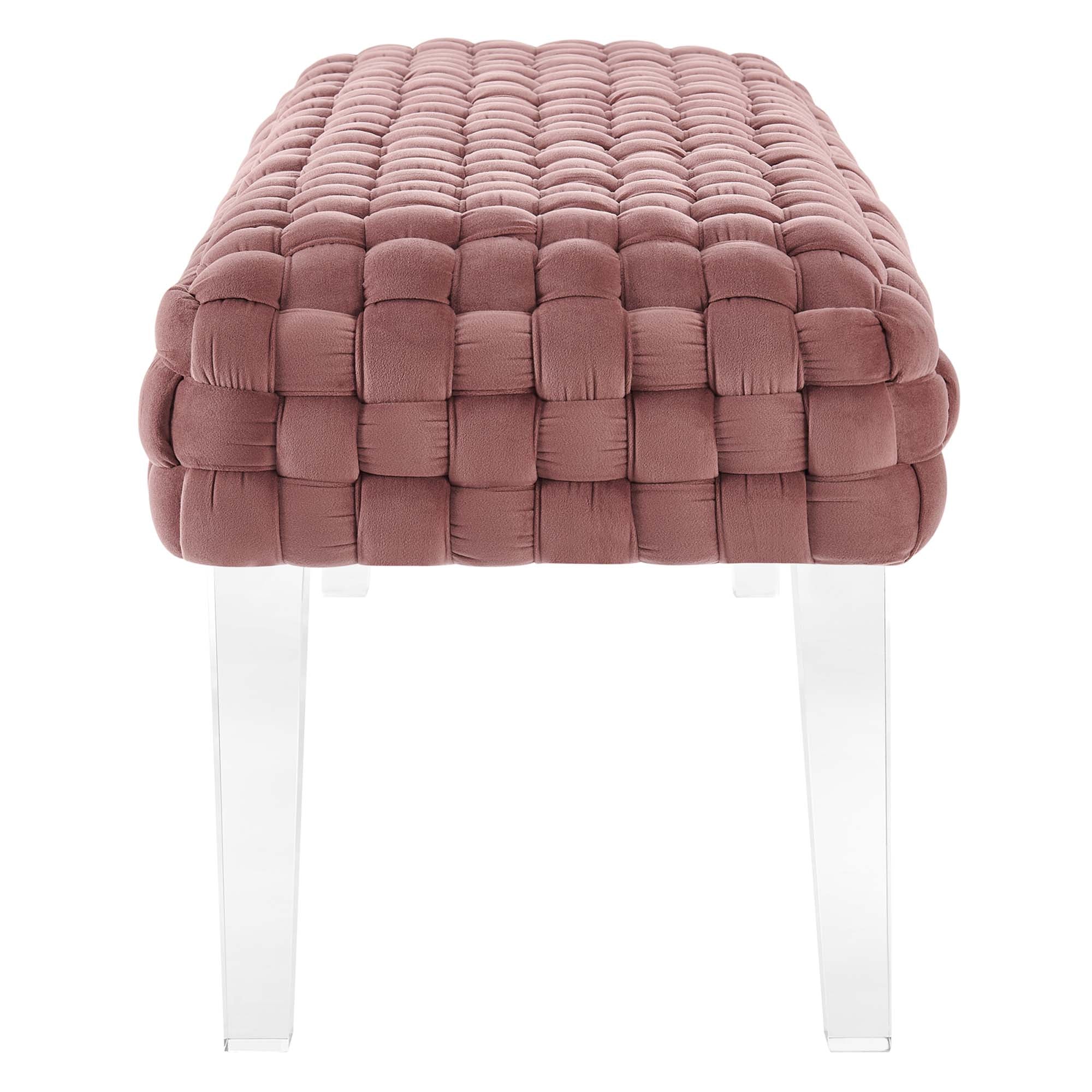 Prologue Woven Performance Velvet Ottoman by Modway