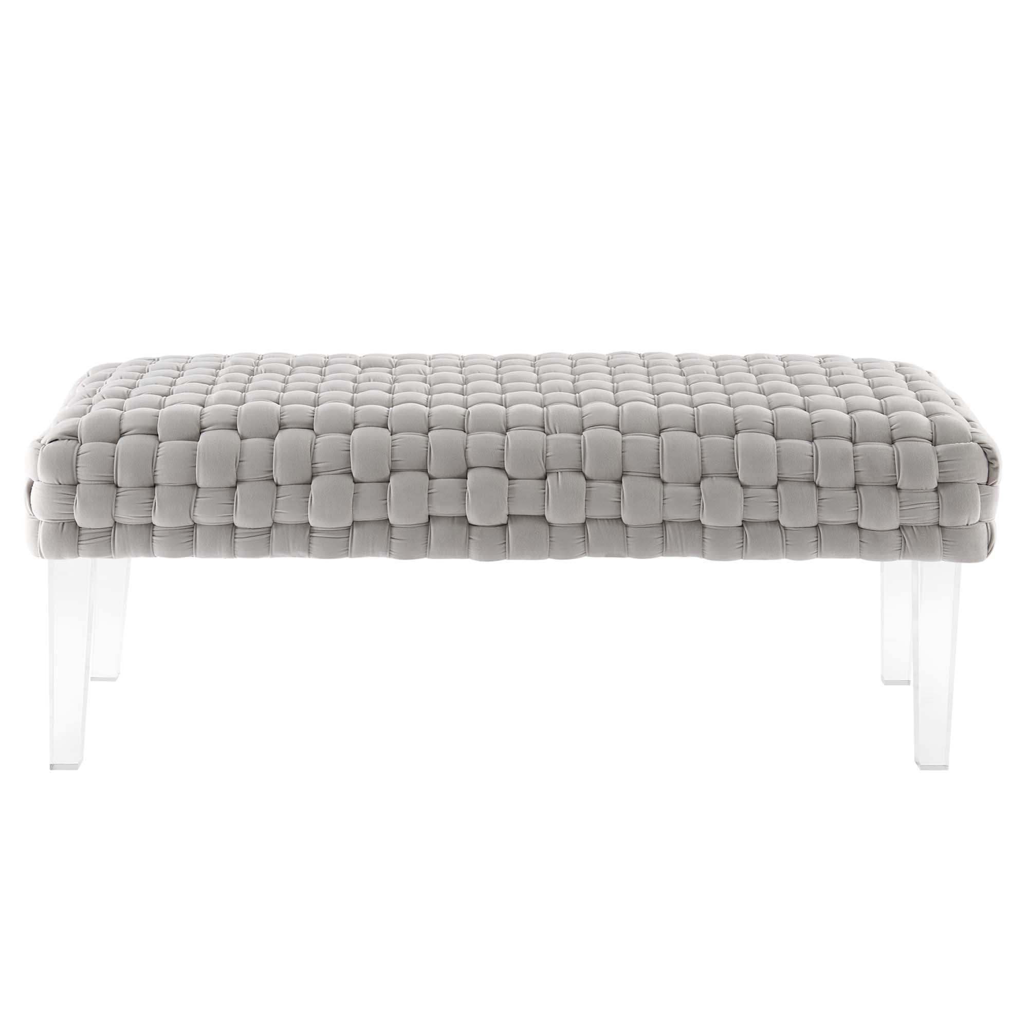 Prologue Woven Performance Velvet Ottoman by Modway