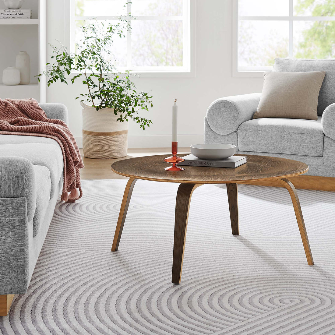 Plywood Coffee Table by Modway