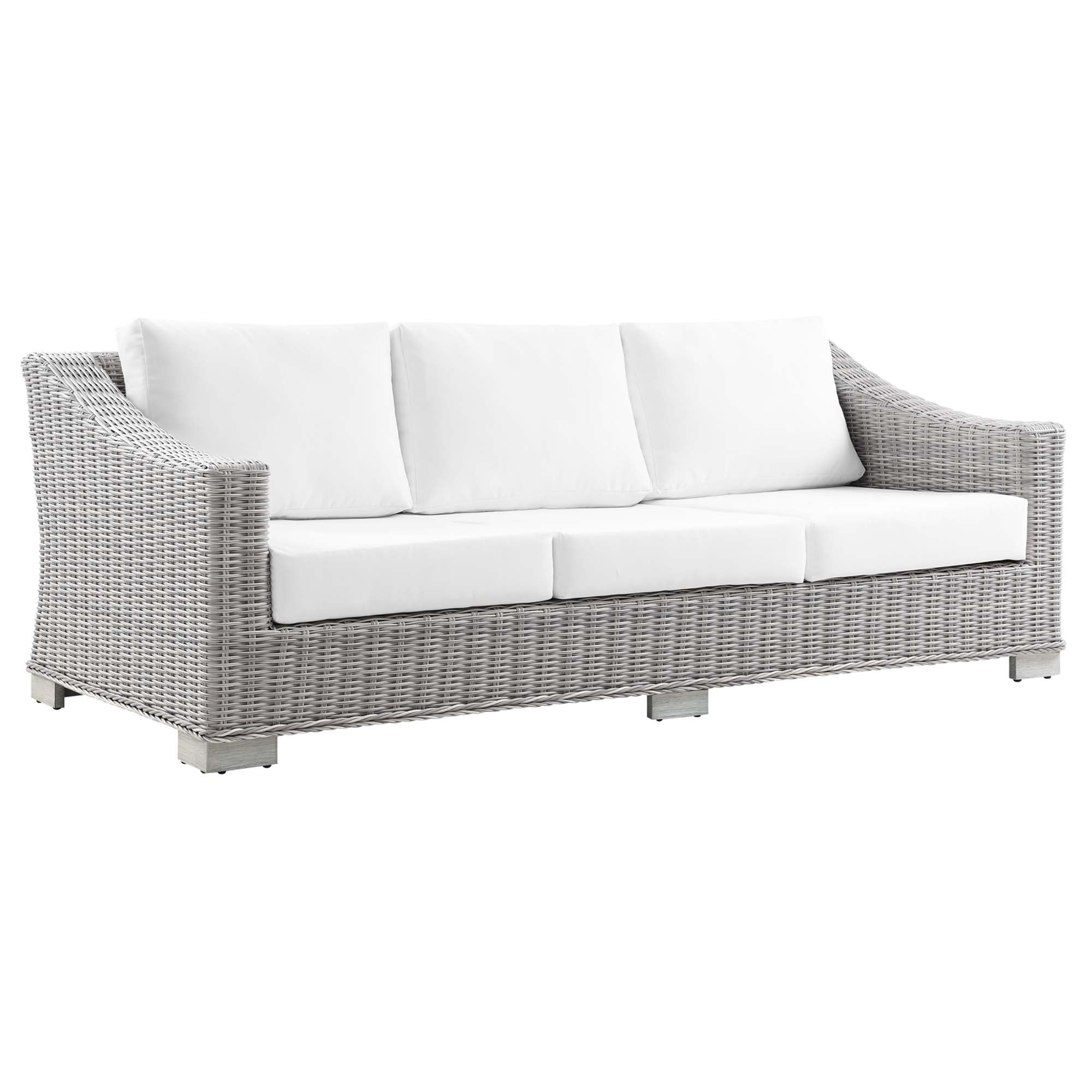 Conway 5-Piece Outdoor Patio Wicker Rattan Furniture Set by Modway
