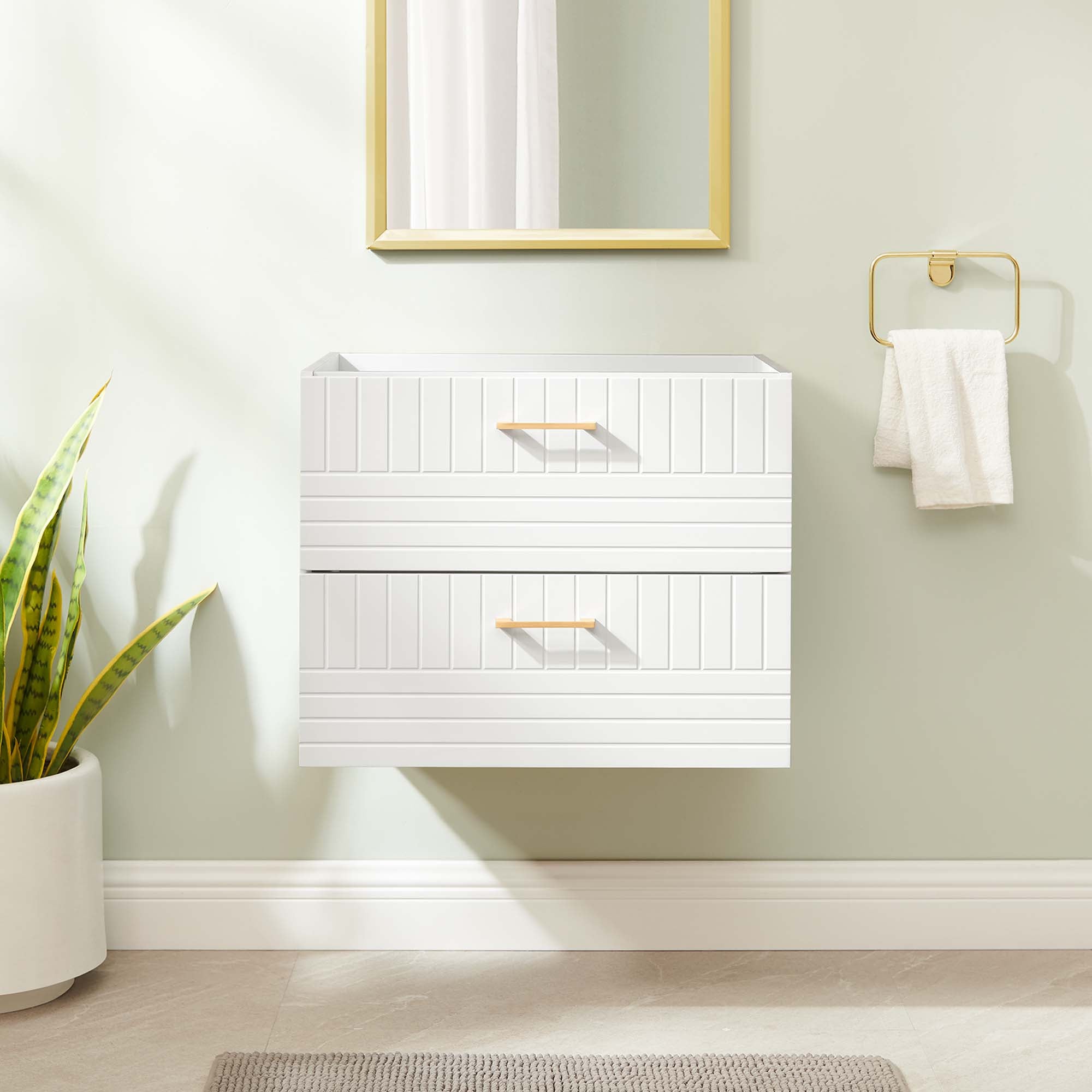 Daybreak Wall-Mount Bathroom Cabinet Basin Not Included by Modway