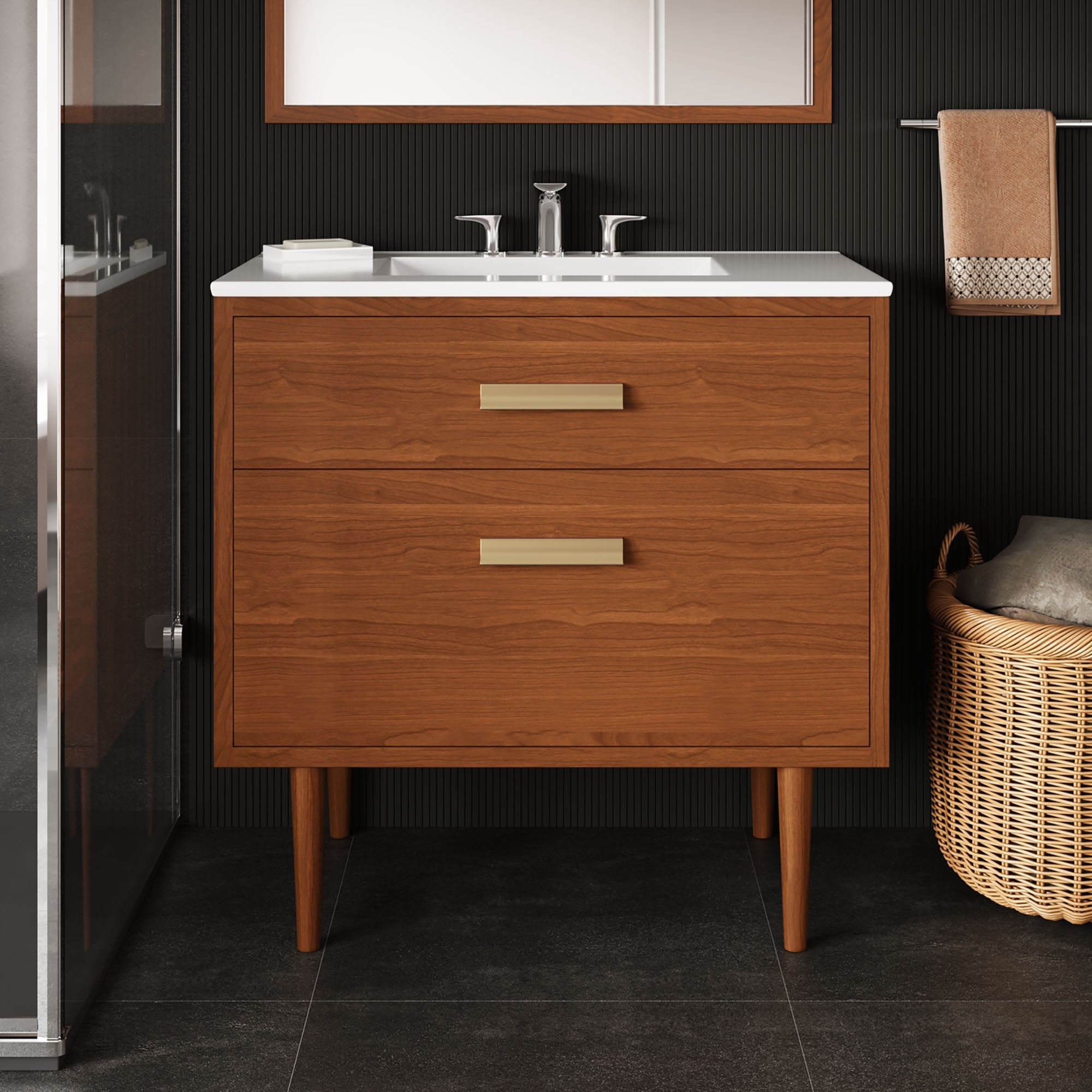 Cassia Bathroom Vanity Basin Included by Modway