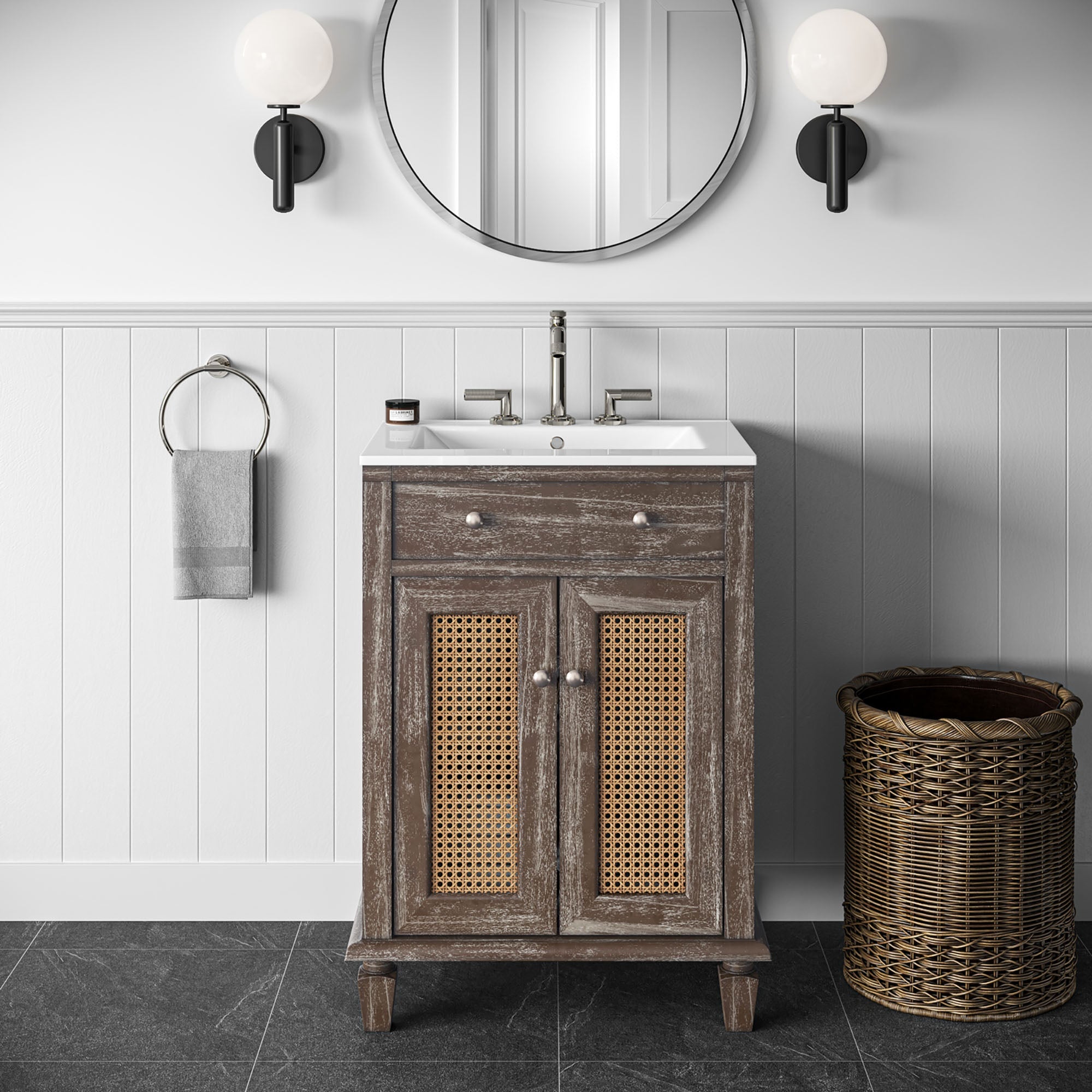 Lilo Bathroom Vanity Basin Included by Modway