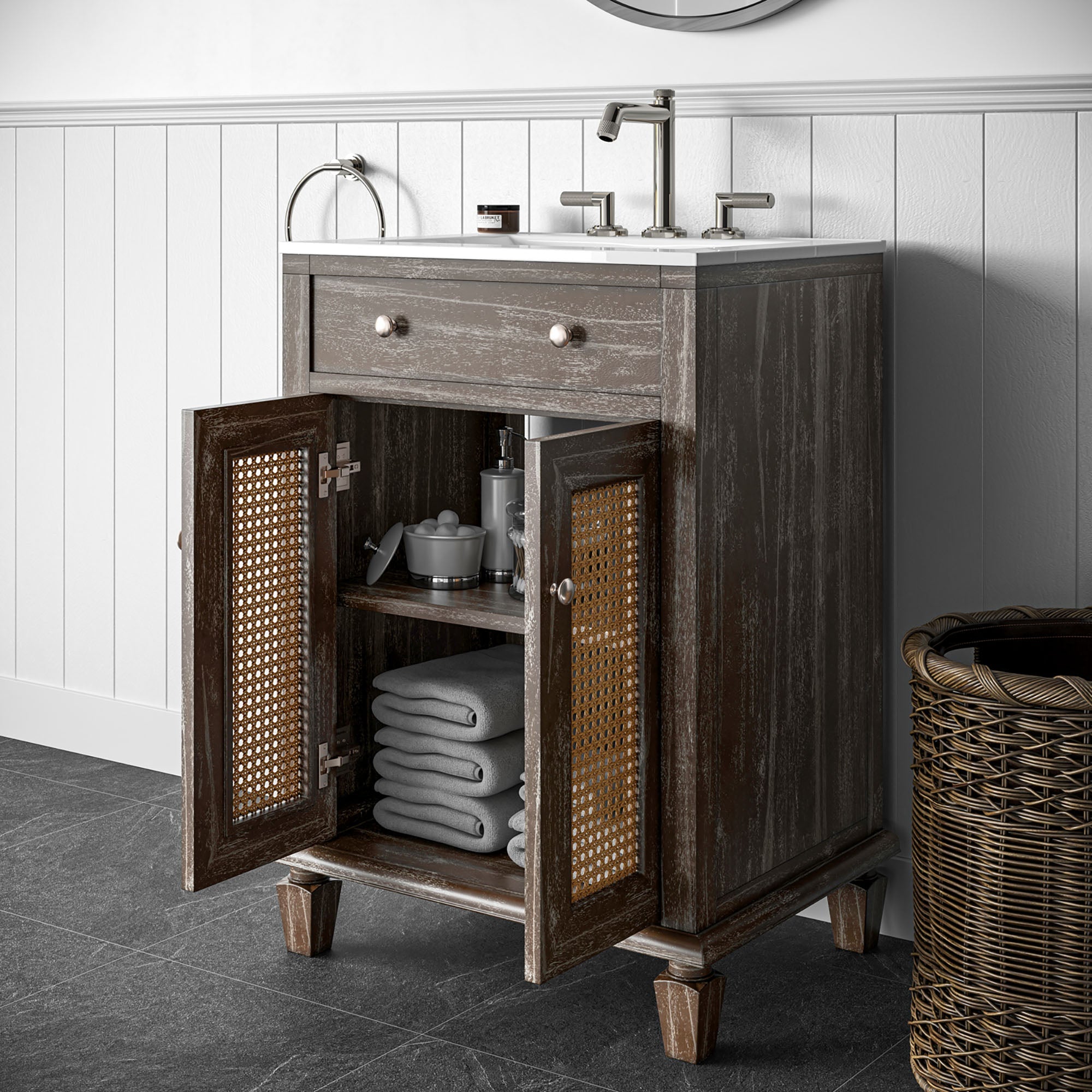 Lilo Bathroom Vanity Basin Included by Modway