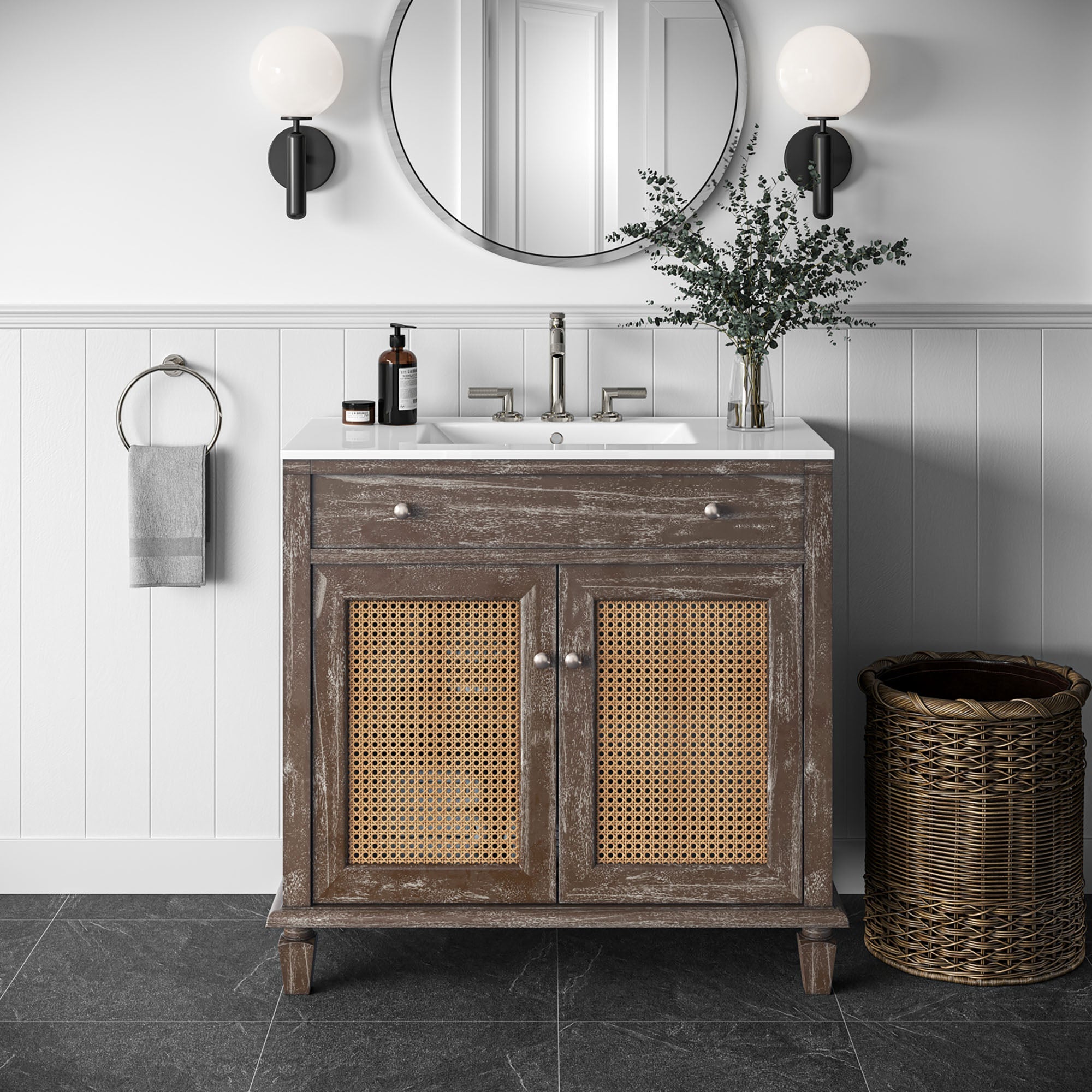 Lilo Bathroom Vanity Basin Included by Modway