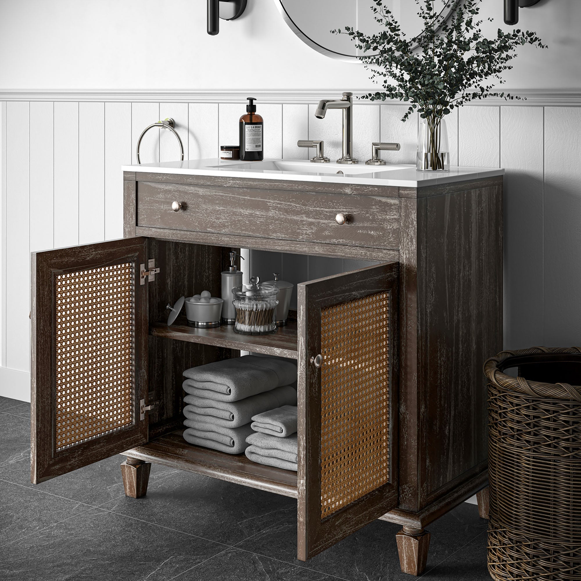 Lilo Bathroom Vanity Basin Included by Modway