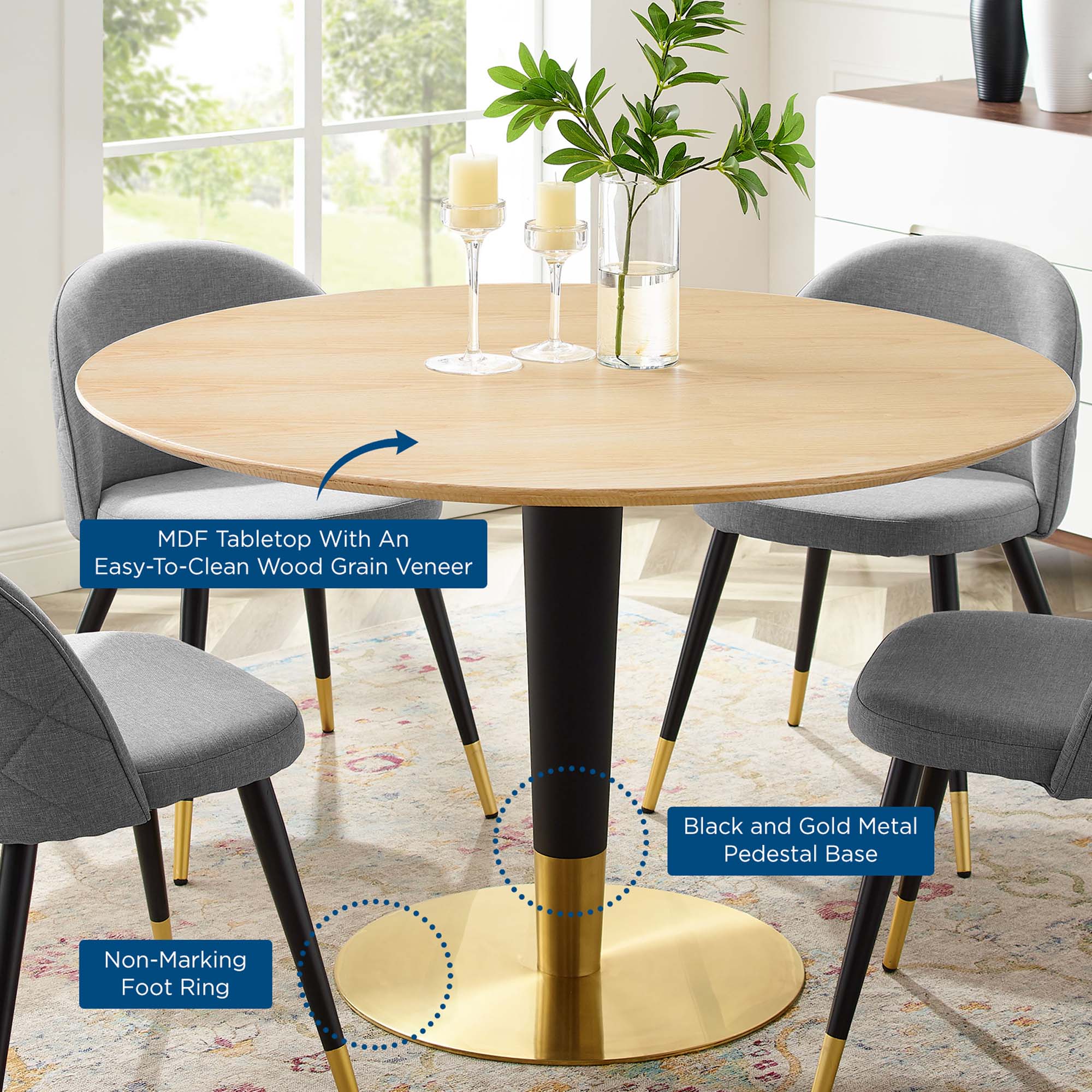 Zinque 47" Dining Table by Modway
