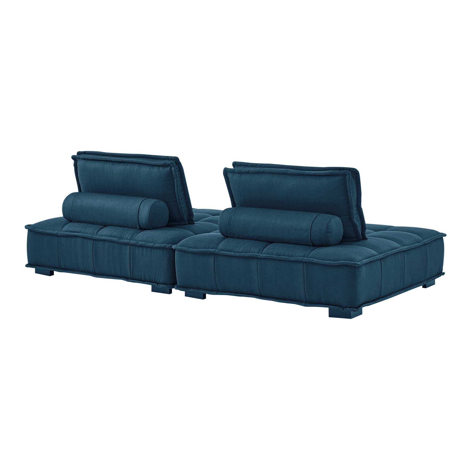 Saunter 2-Piece Tufted Fabric Fabric Loveseat by Modway