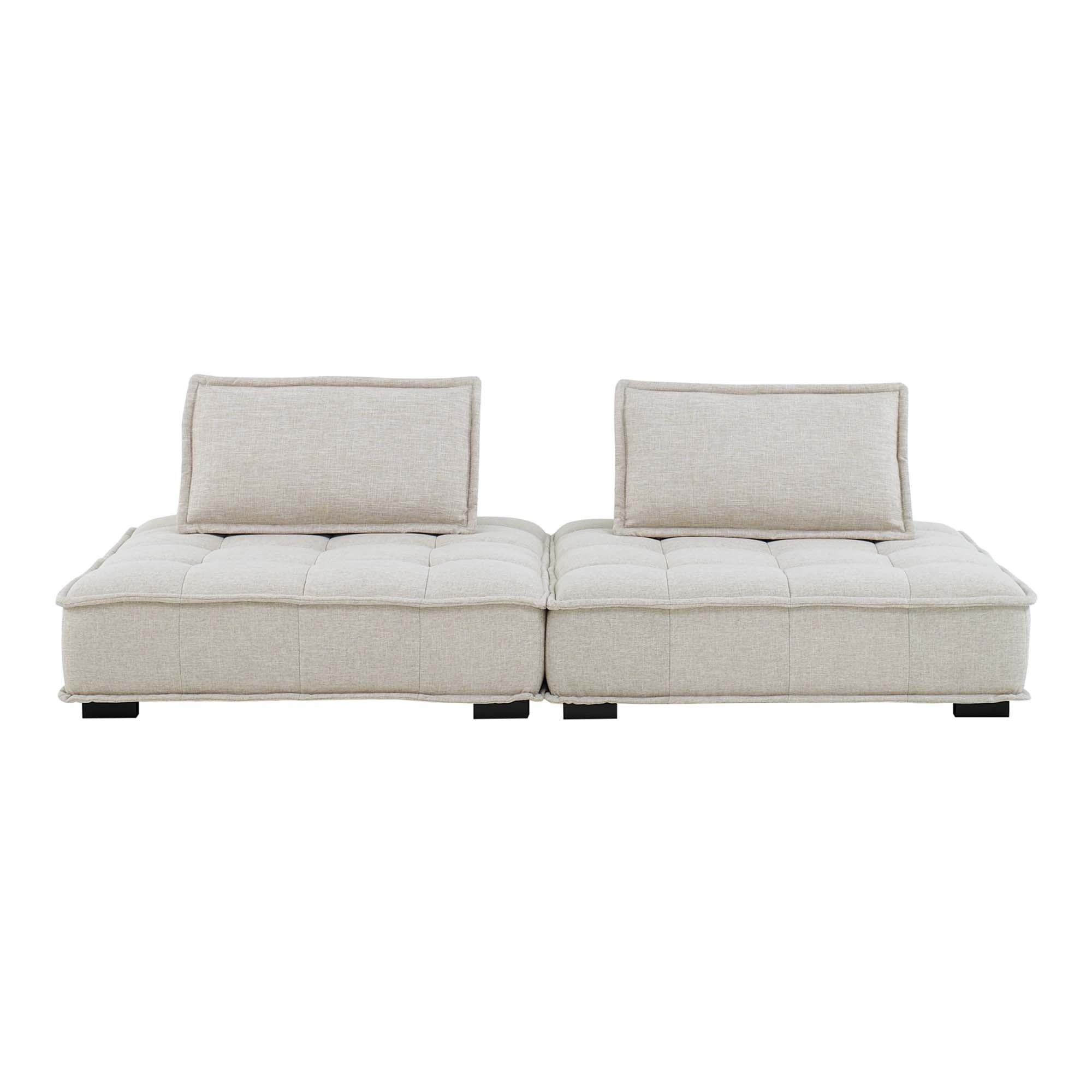 Saunter 2-Piece Tufted Fabric Fabric Loveseat by Modway