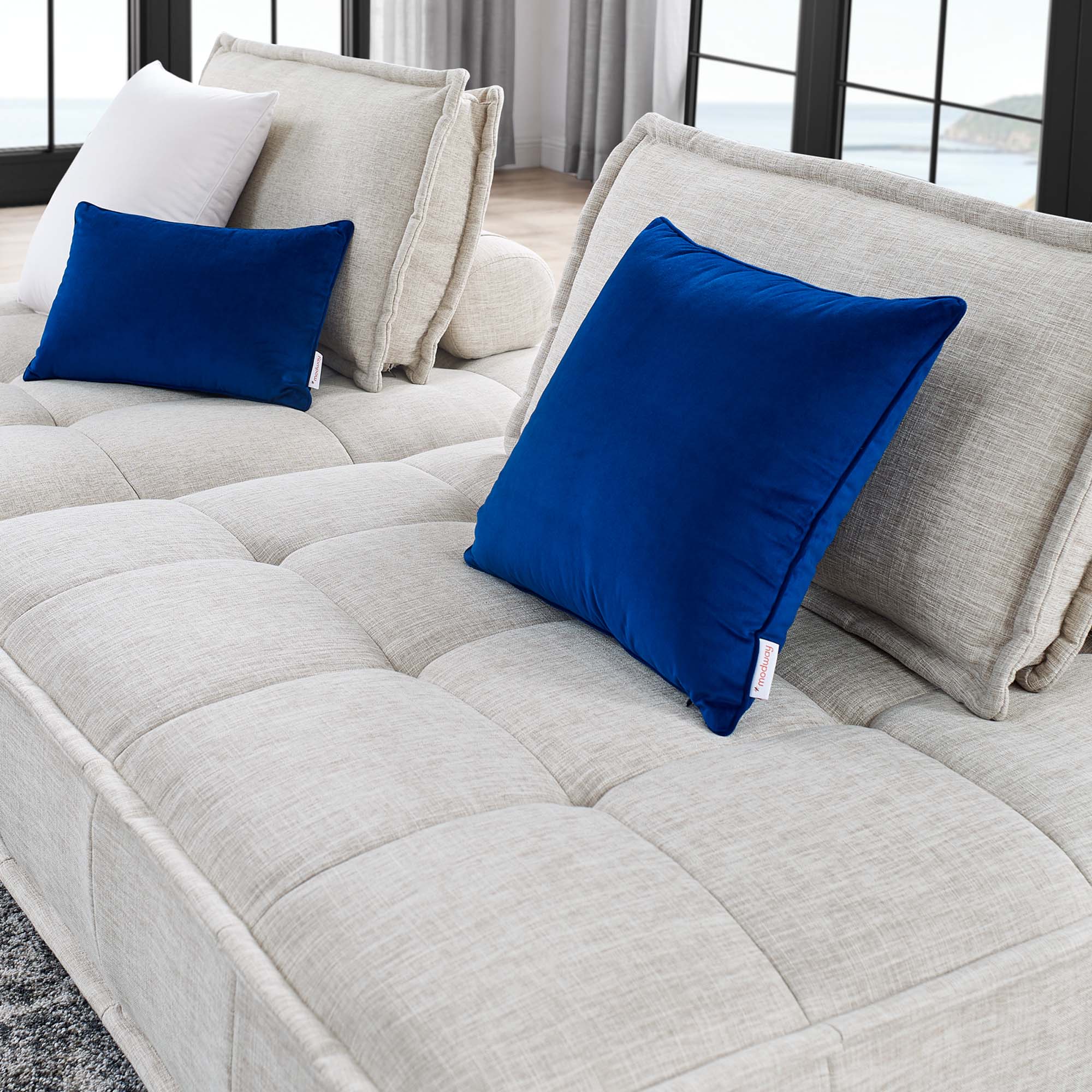 Saunter 2-Piece Tufted Fabric Fabric Loveseat by Modway