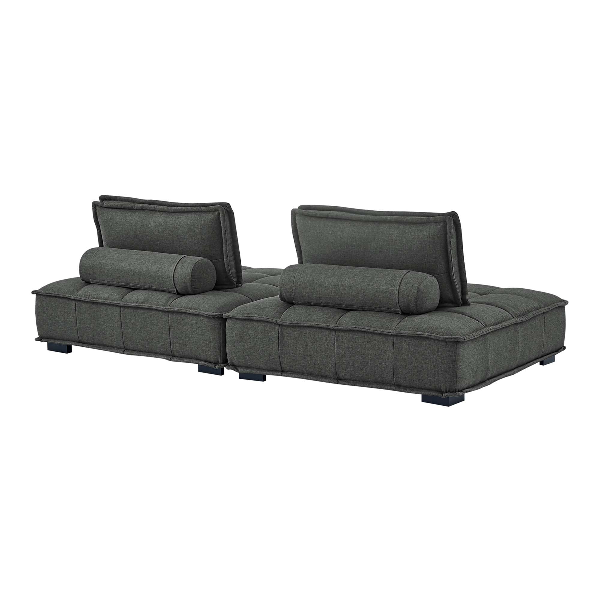 Saunter 2-Piece Tufted Fabric Fabric Loveseat by Modway