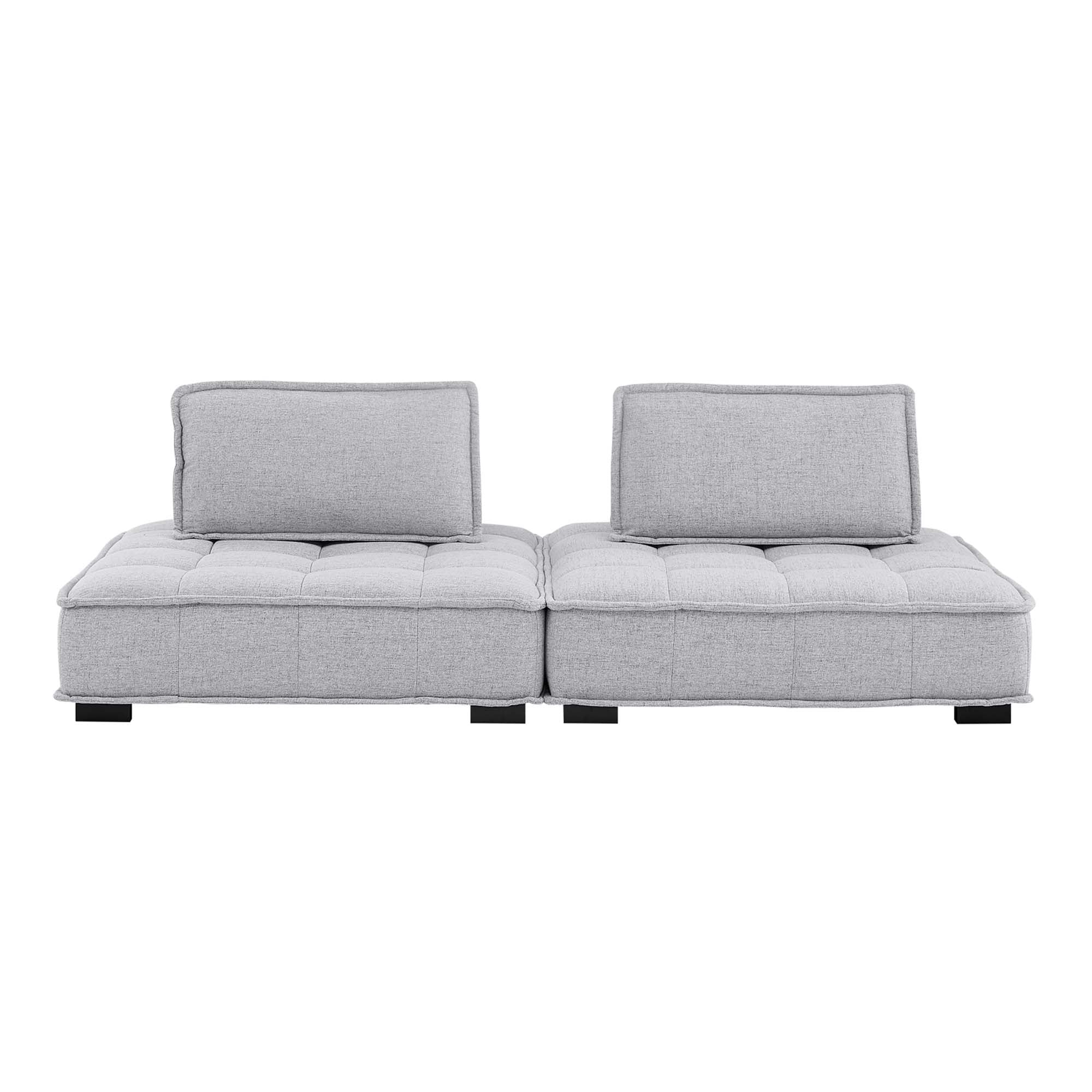 Saunter 2-Piece Tufted Fabric Fabric Loveseat by Modway