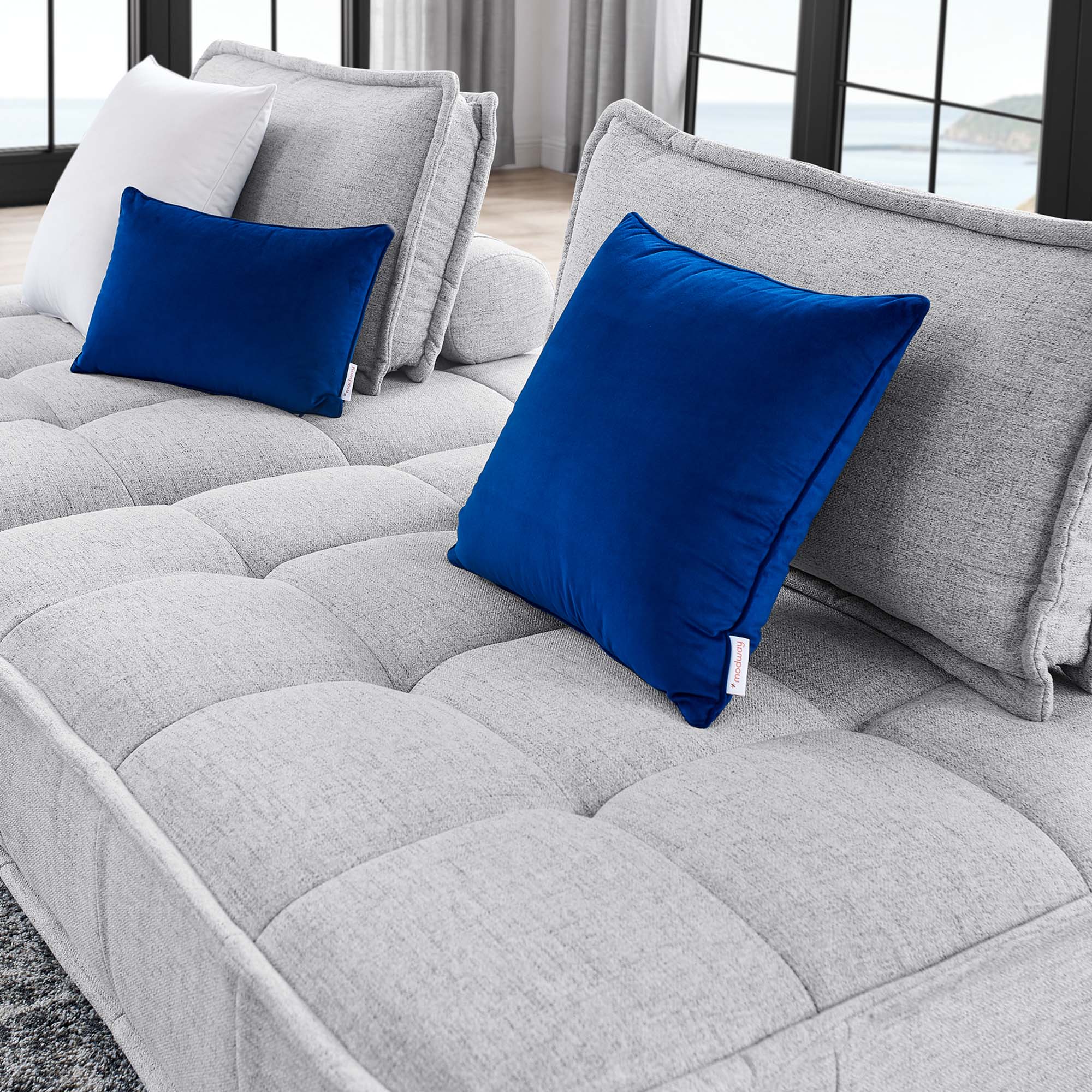 Saunter 2-Piece Tufted Fabric Fabric Loveseat by Modway