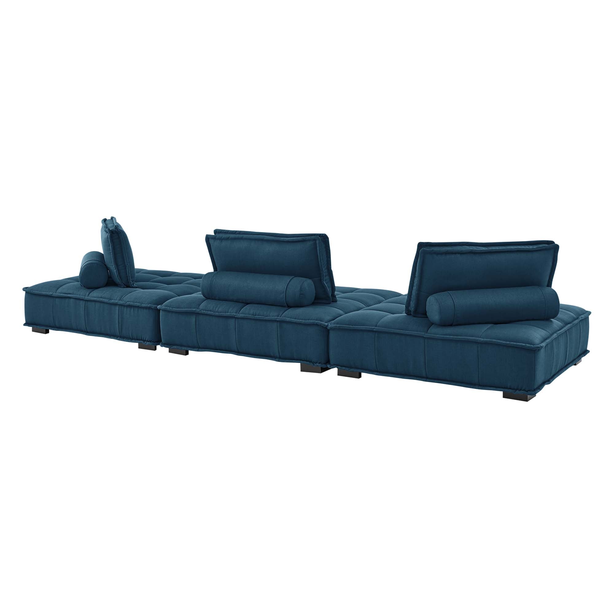 Saunter 3-Piece Tufted Fabric Fabric Sofa by Modway
