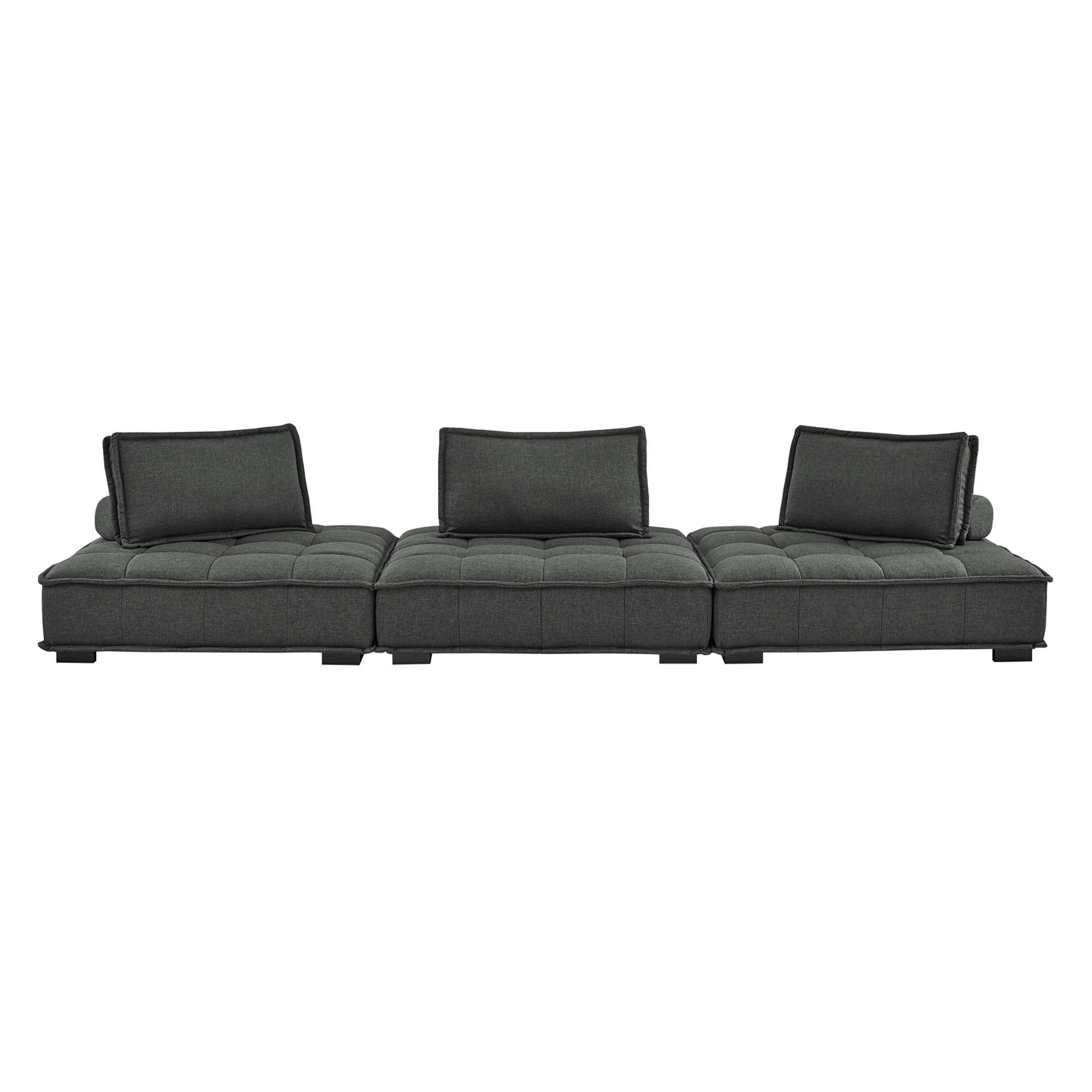 Saunter 3-Piece Tufted Fabric Fabric Sofa by Modway