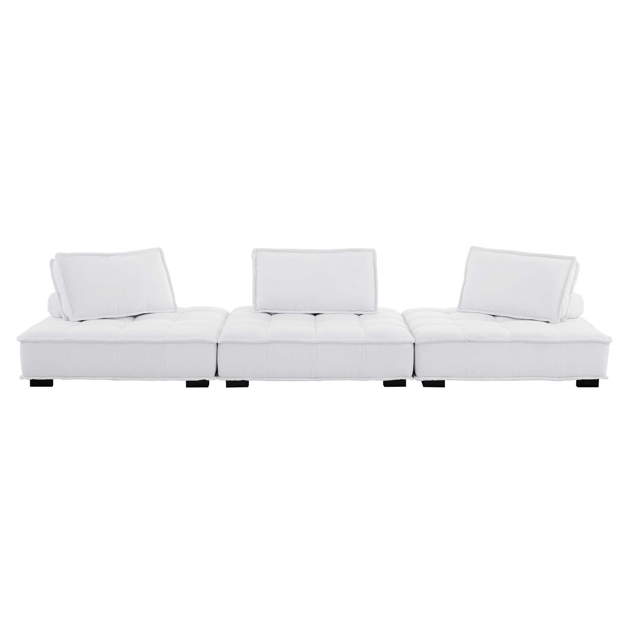 Saunter 3-Piece Tufted Fabric Fabric Sofa by Modway