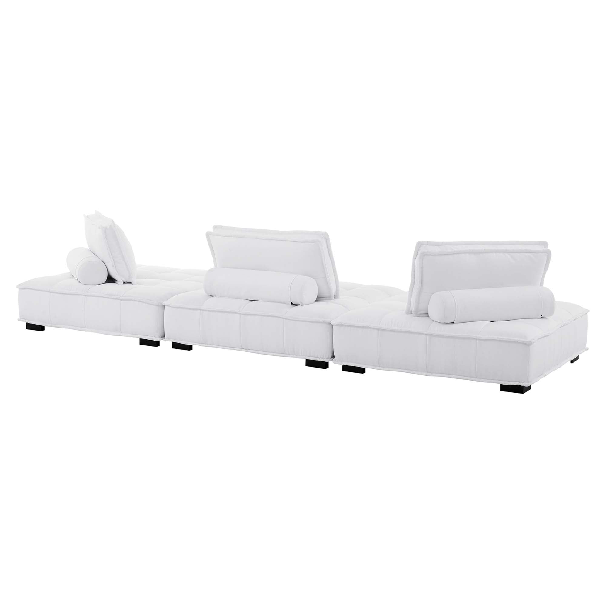 Saunter 3-Piece Tufted Fabric Fabric Sofa by Modway