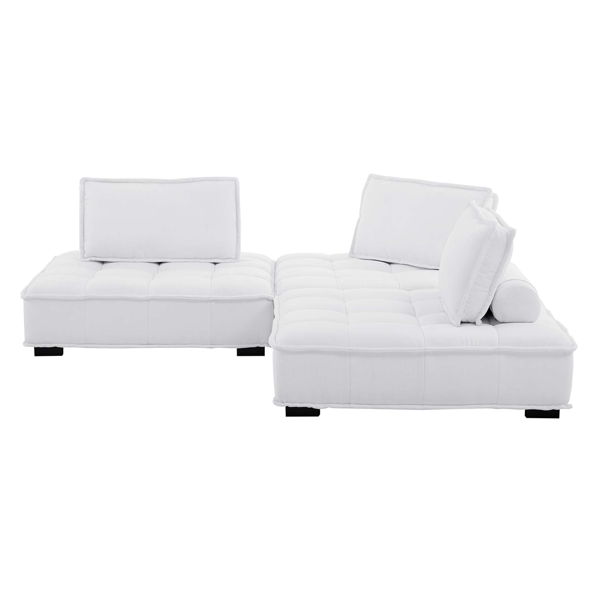 Saunter 3-Piece Tufted Fabric Fabric Sofa by Modway