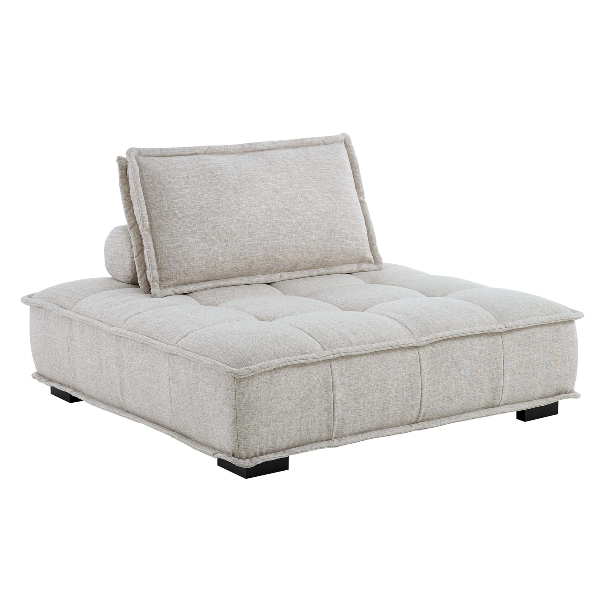 Saunter 5-Piece Tufted Fabric Fabric Sectional Sofa by Modway