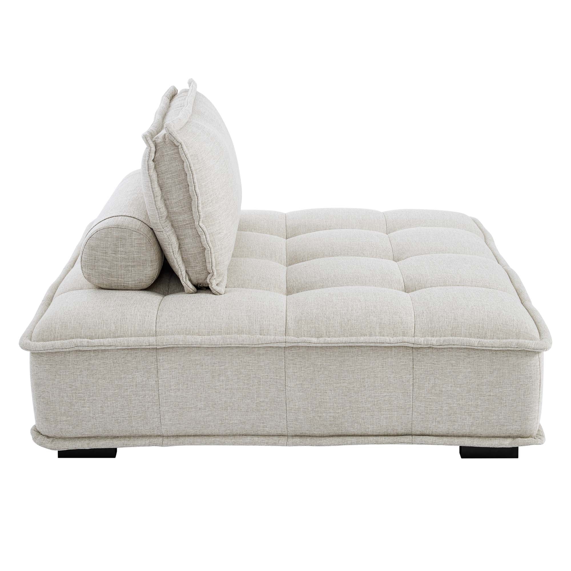 Saunter 5-Piece Tufted Fabric Fabric Sectional Sofa by Modway