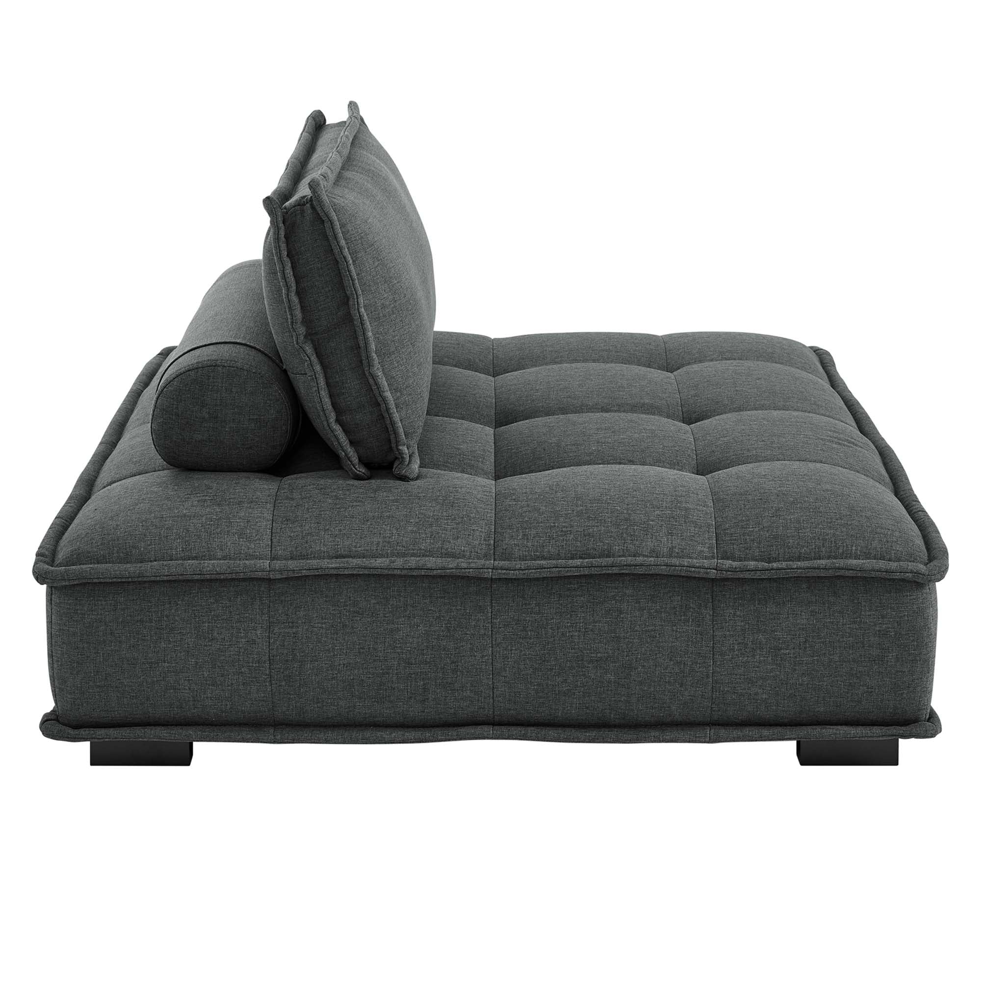 Saunter 5-Piece Tufted Fabric Fabric Sectional Sofa by Modway