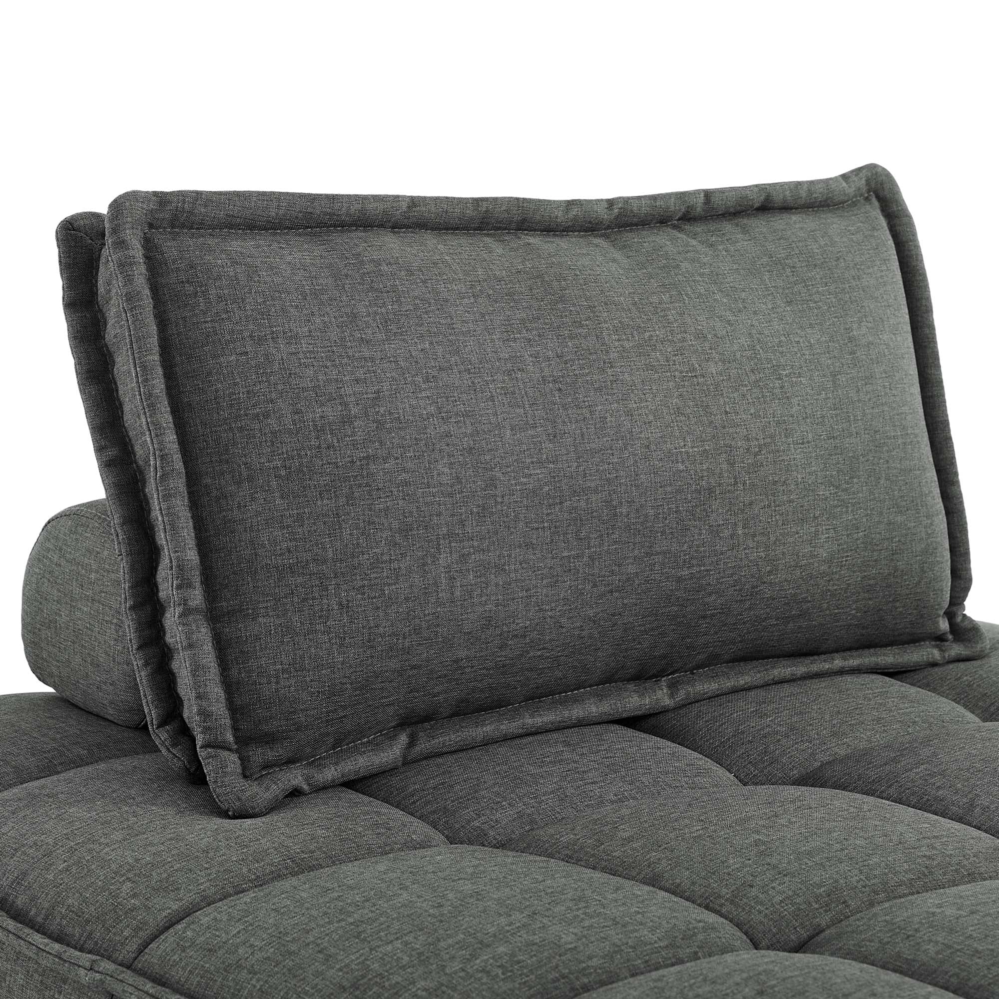 Saunter 5-Piece Tufted Fabric Fabric Sectional Sofa by Modway