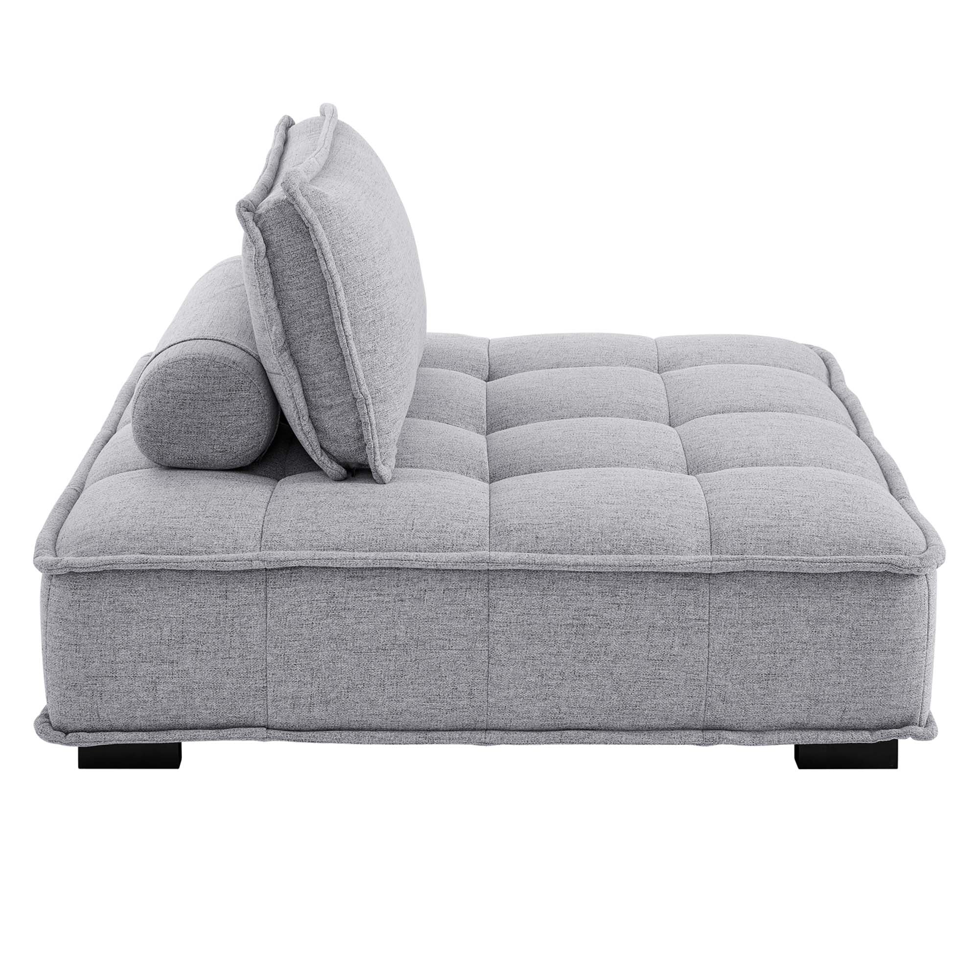 Saunter 5-Piece Tufted Fabric Fabric Sectional Sofa by Modway