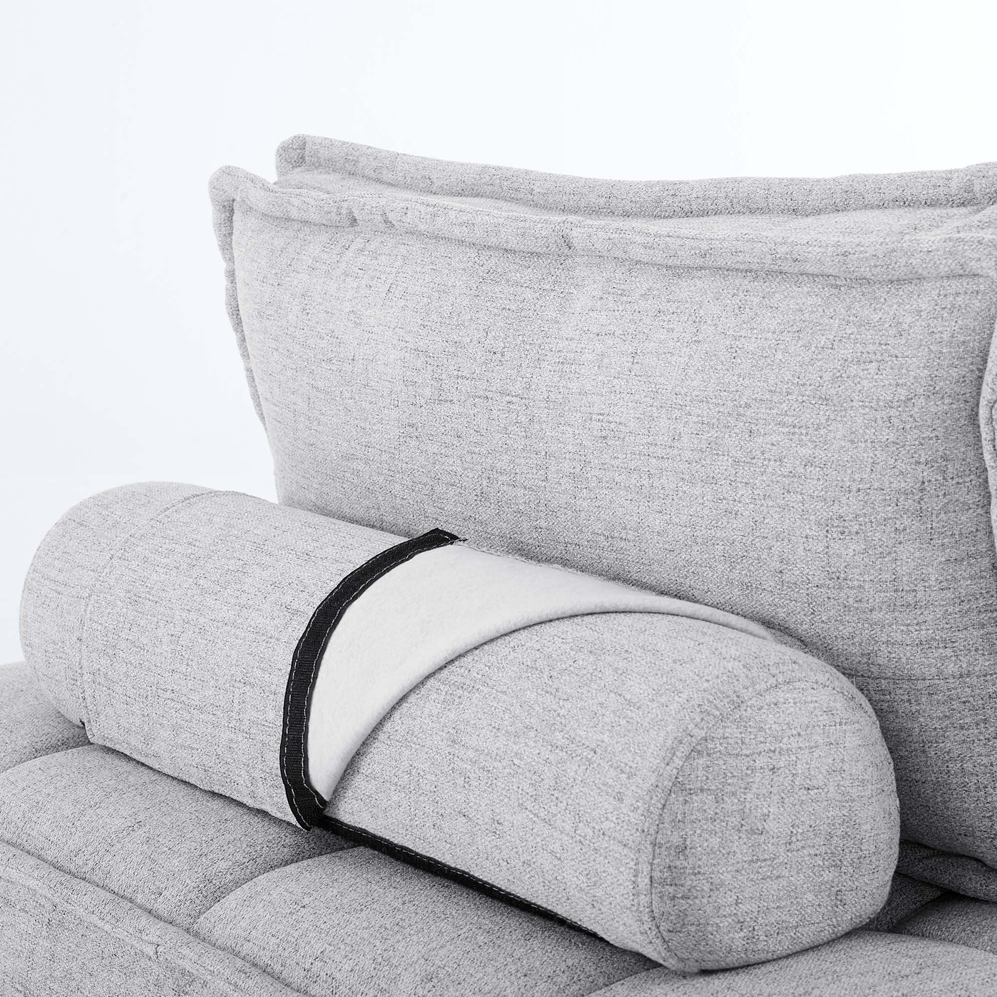 Saunter 5-Piece Tufted Fabric Fabric Sectional Sofa by Modway
