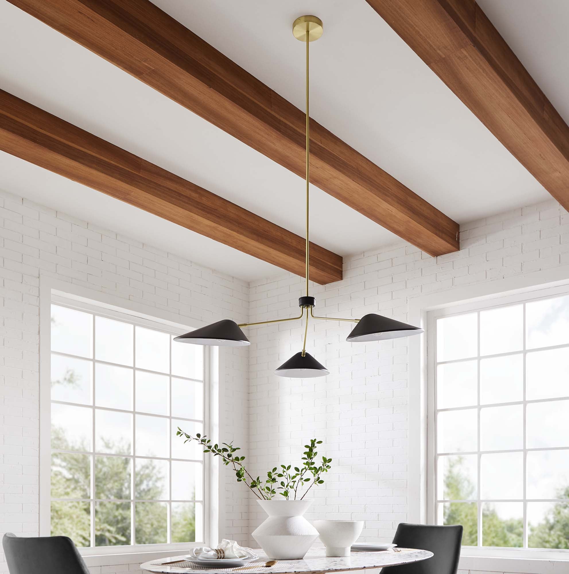 Journey 3-Light 14" Arm Pendant by Modway