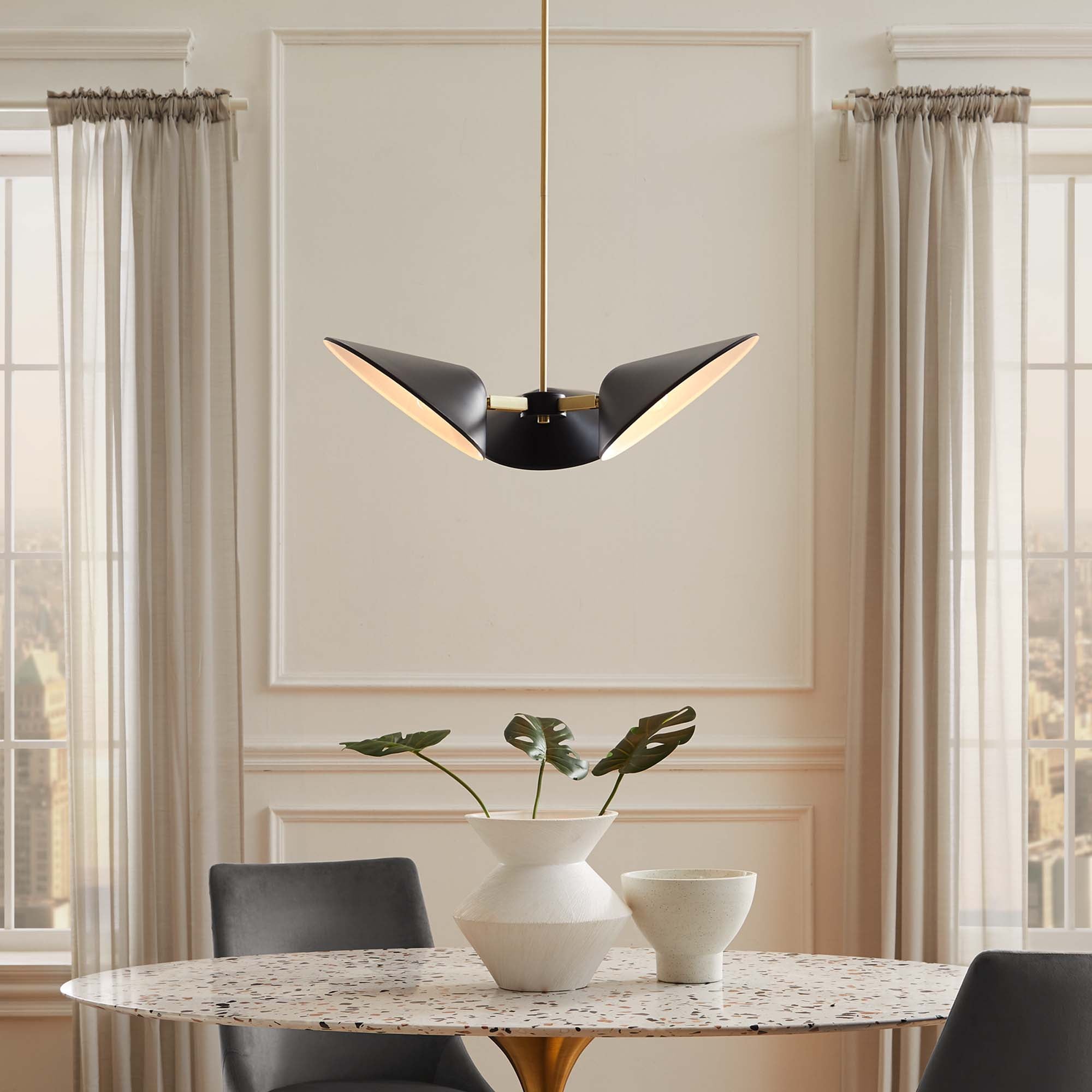 Journey 3-Light 3" Arm Pendant by Modway