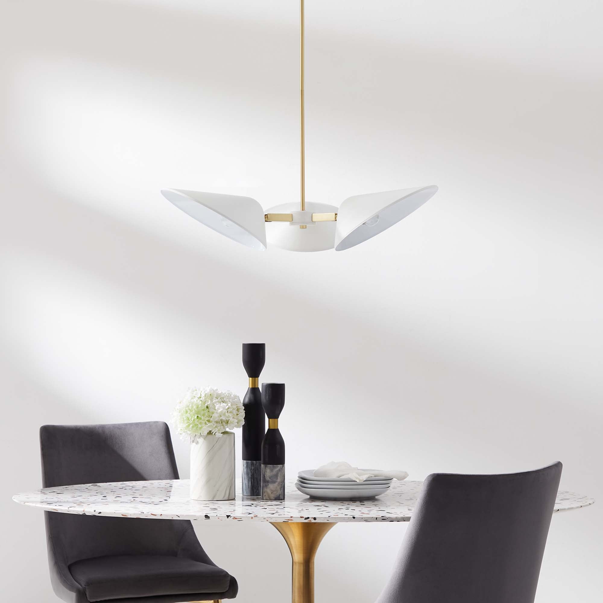 Journey 3-Light 3" Arm Pendant by Modway