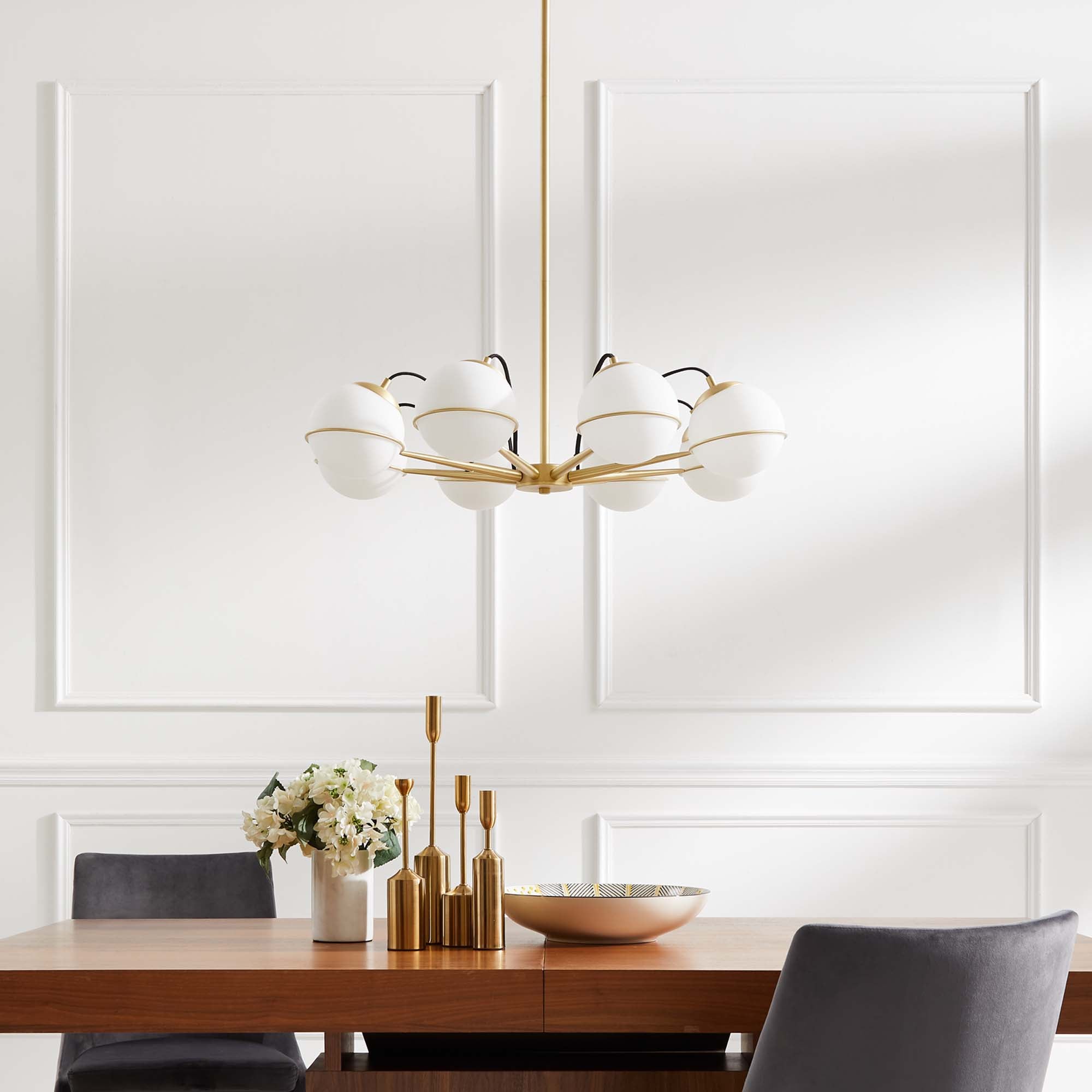 Hanna 8-Light Chandelier by Modway