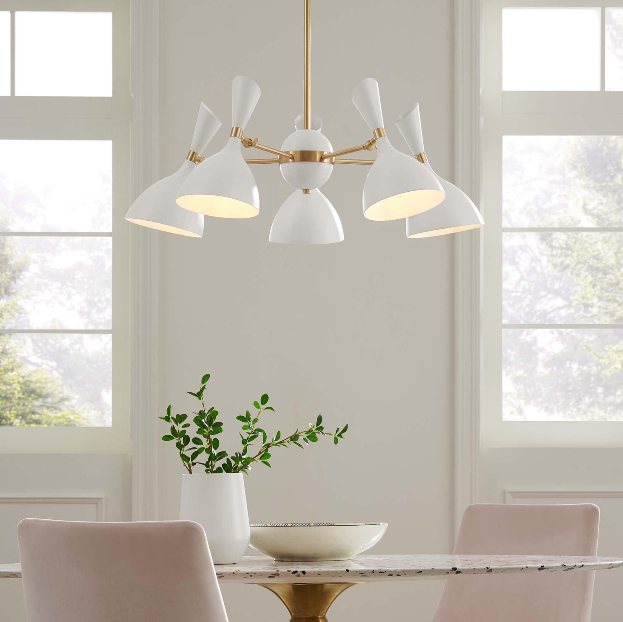 Declare 5-Light 6" Arm Pendant by Modway