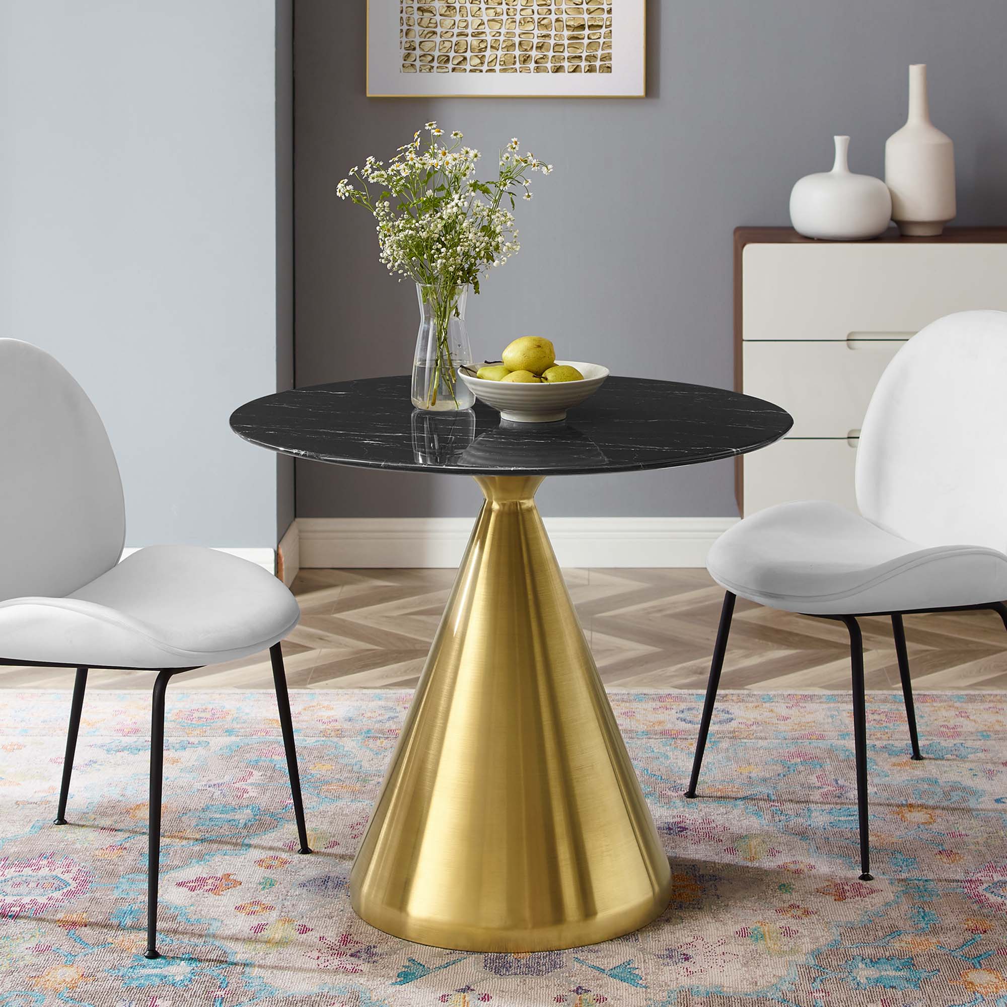 Tupelo 36" Artificial Marble Dining Table by Modway