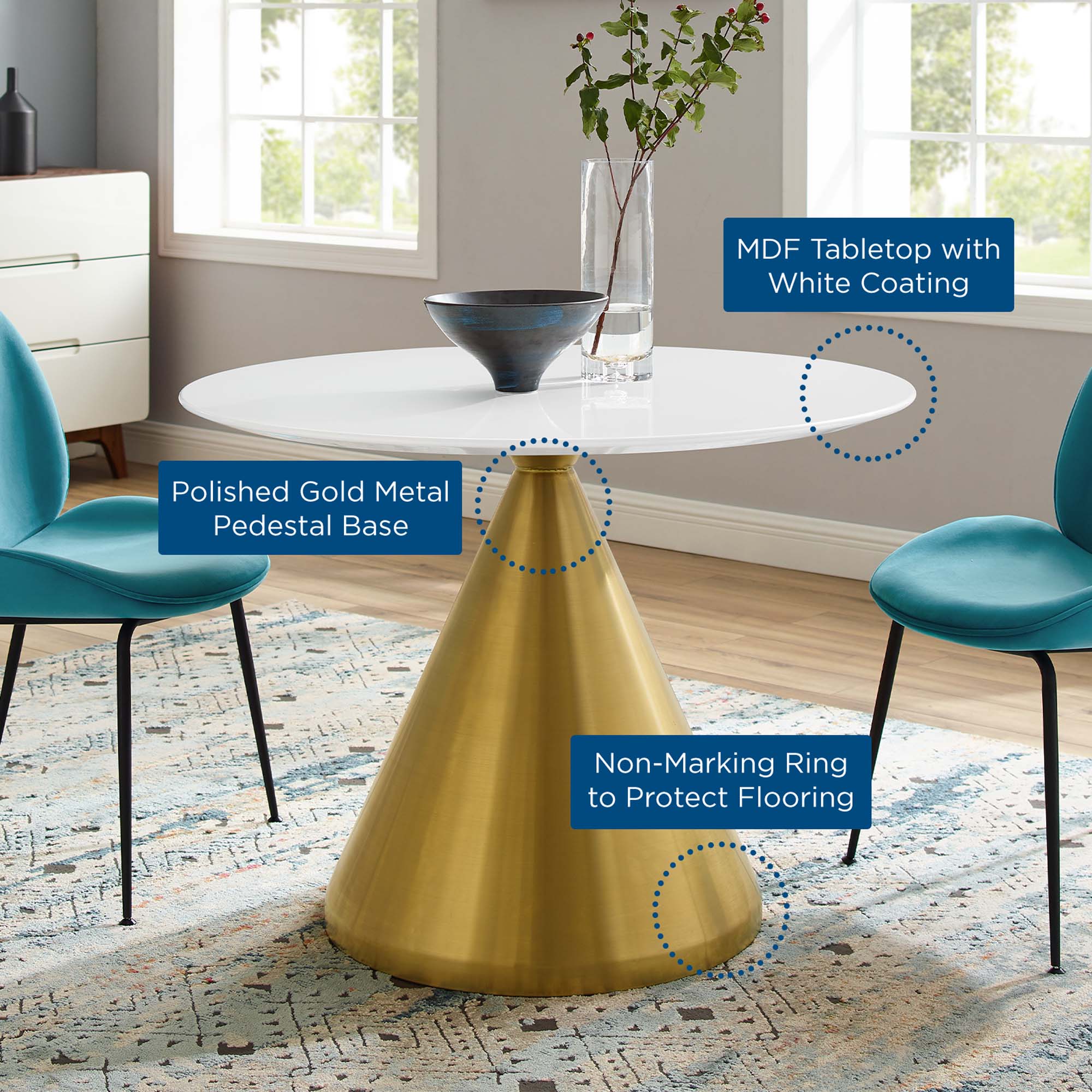 Tupelo 40" Dining Table by Modway