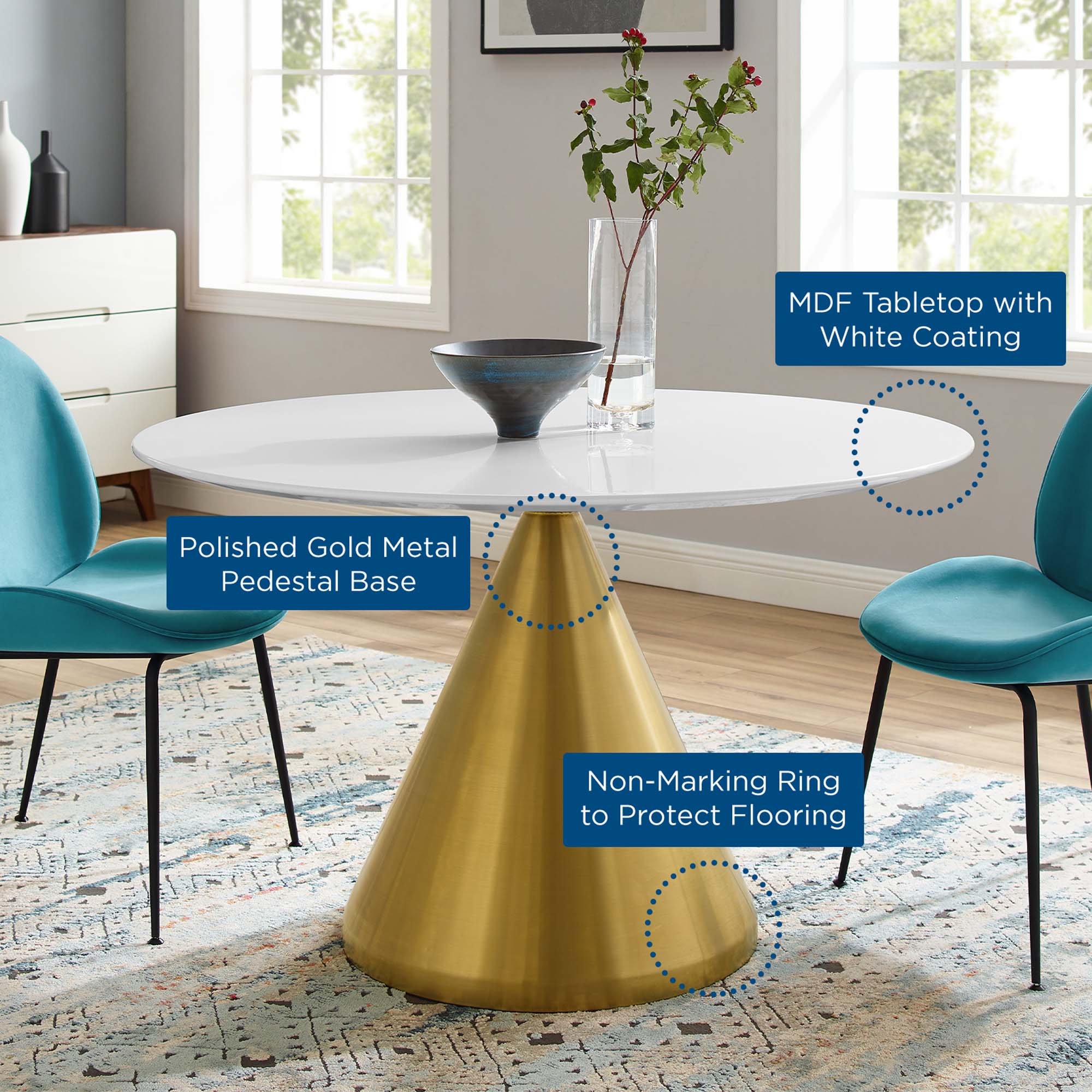 Tupelo 47" Dining Table by Modway