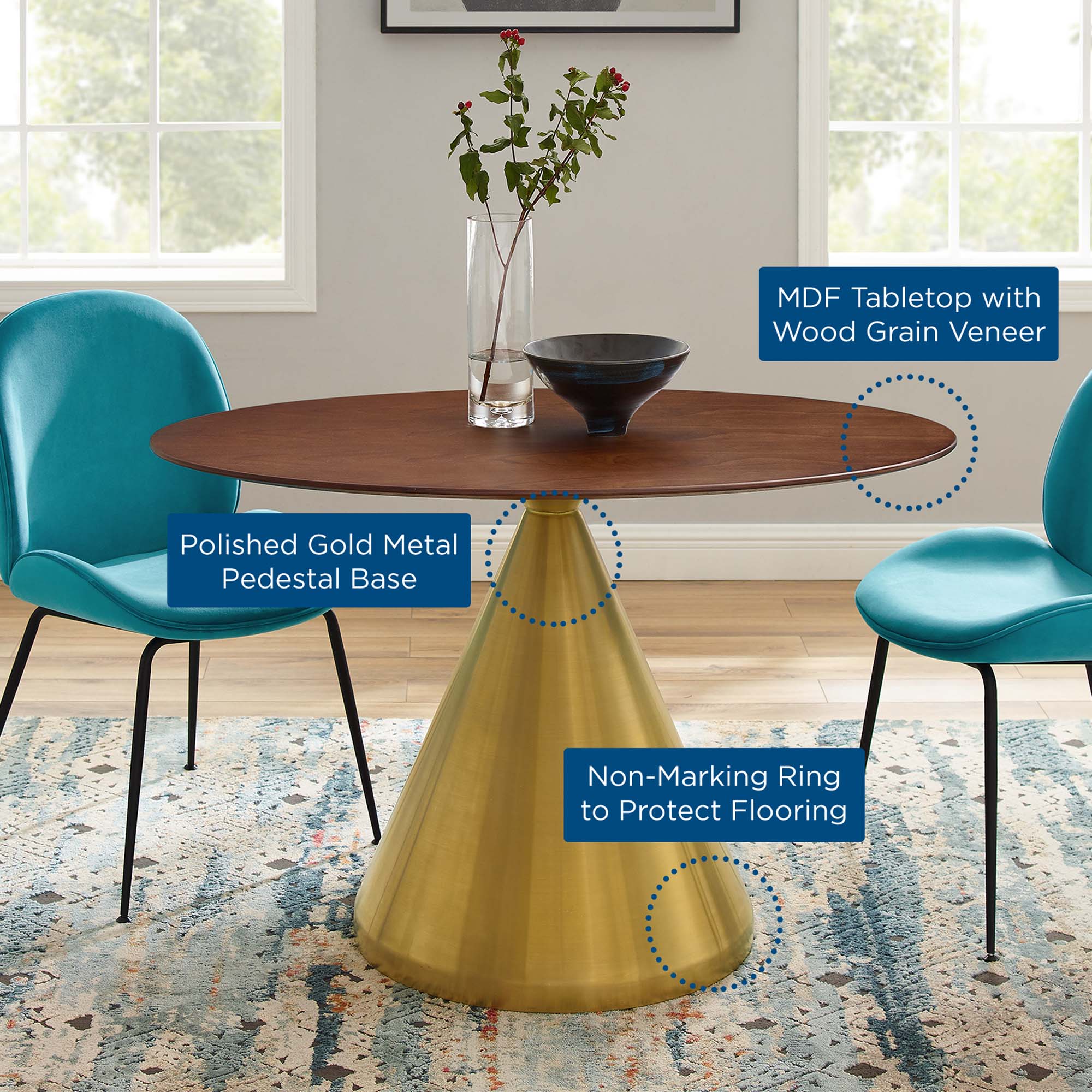 Tupelo 48" Oval Dining Table by Modway