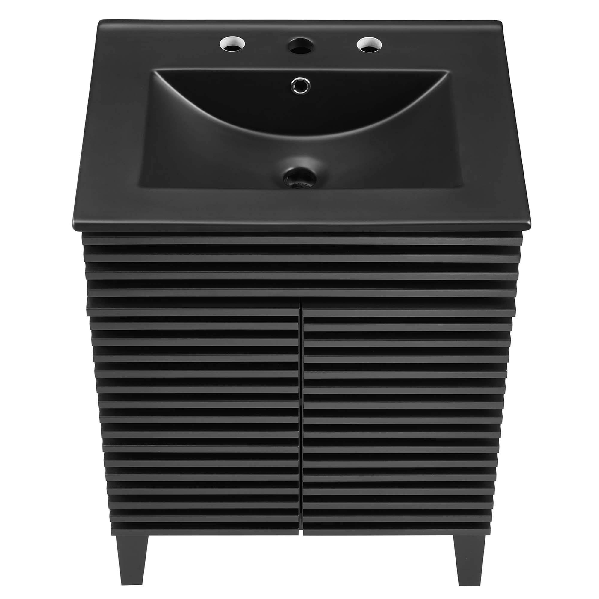 Render Bathroom Vanity with Black Basin Included by Modway