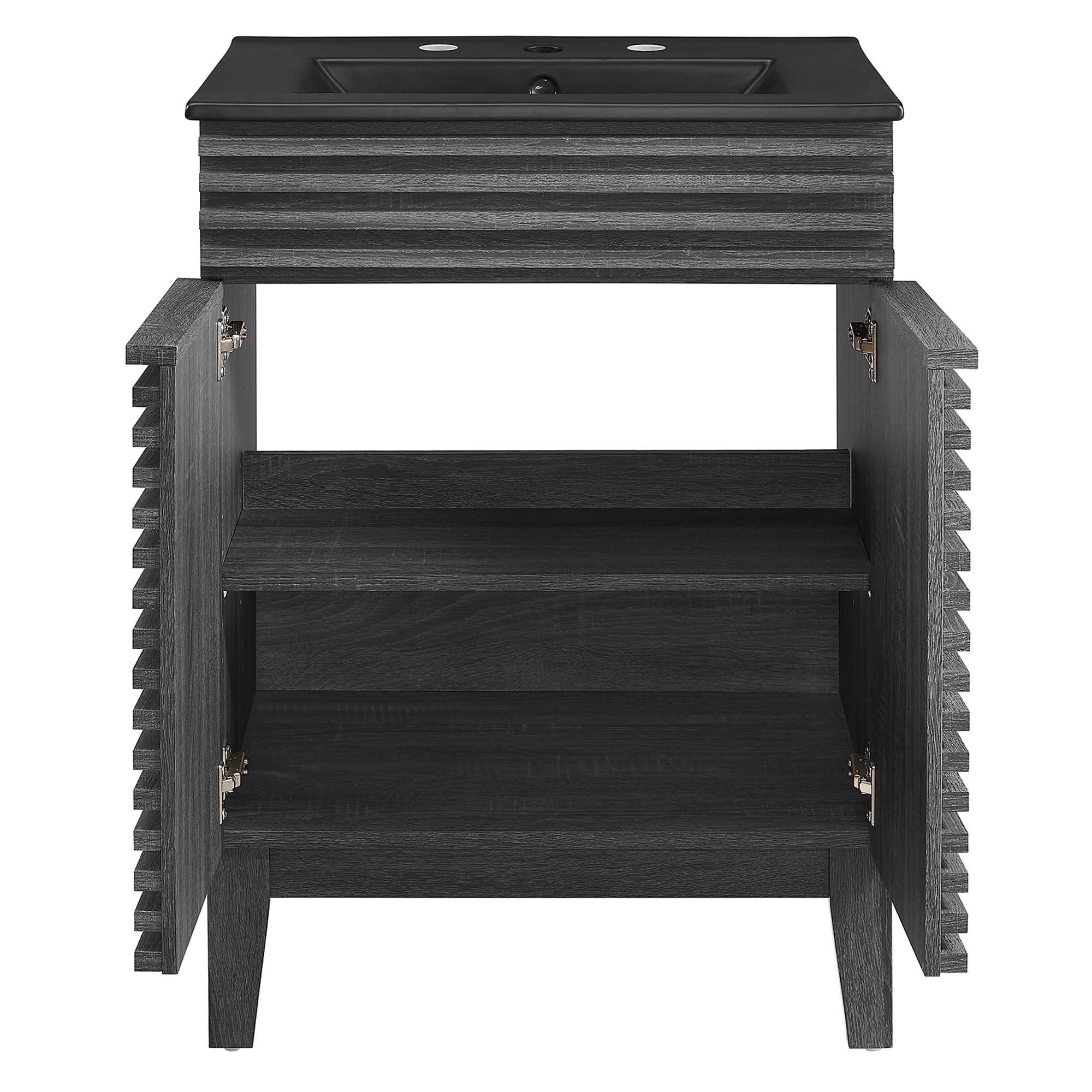 Render Bathroom Vanity with Black Basin Included by Modway