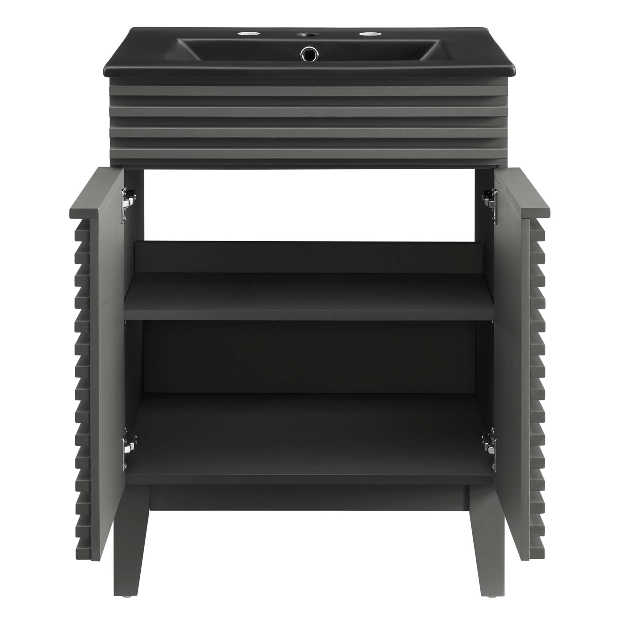 Render Bathroom Vanity with Black Basin Included by Modway