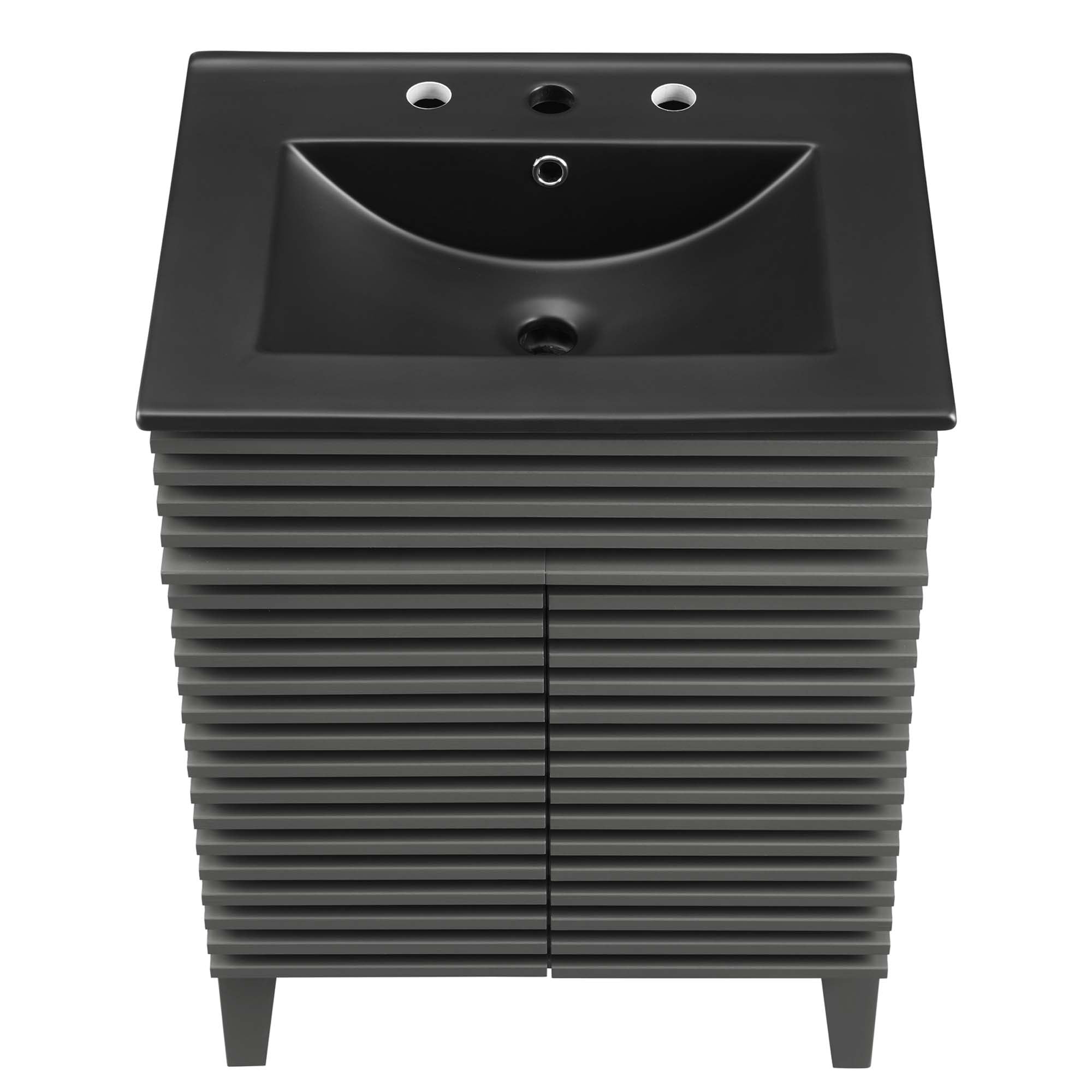 Render Bathroom Vanity with Black Basin Included by Modway
