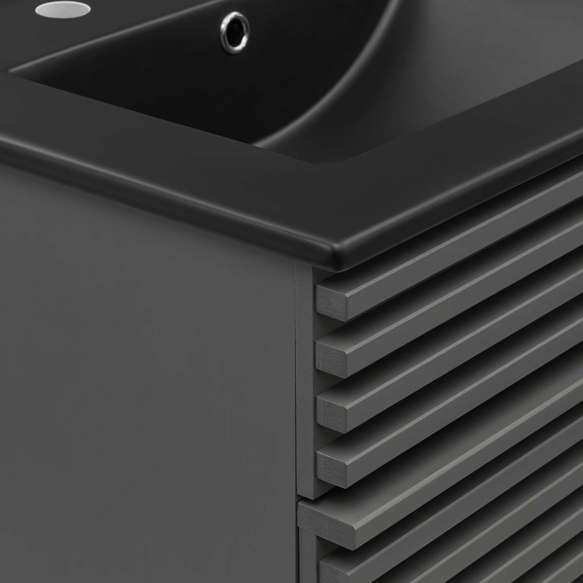 Render Bathroom Vanity with Black Basin Included by Modway
