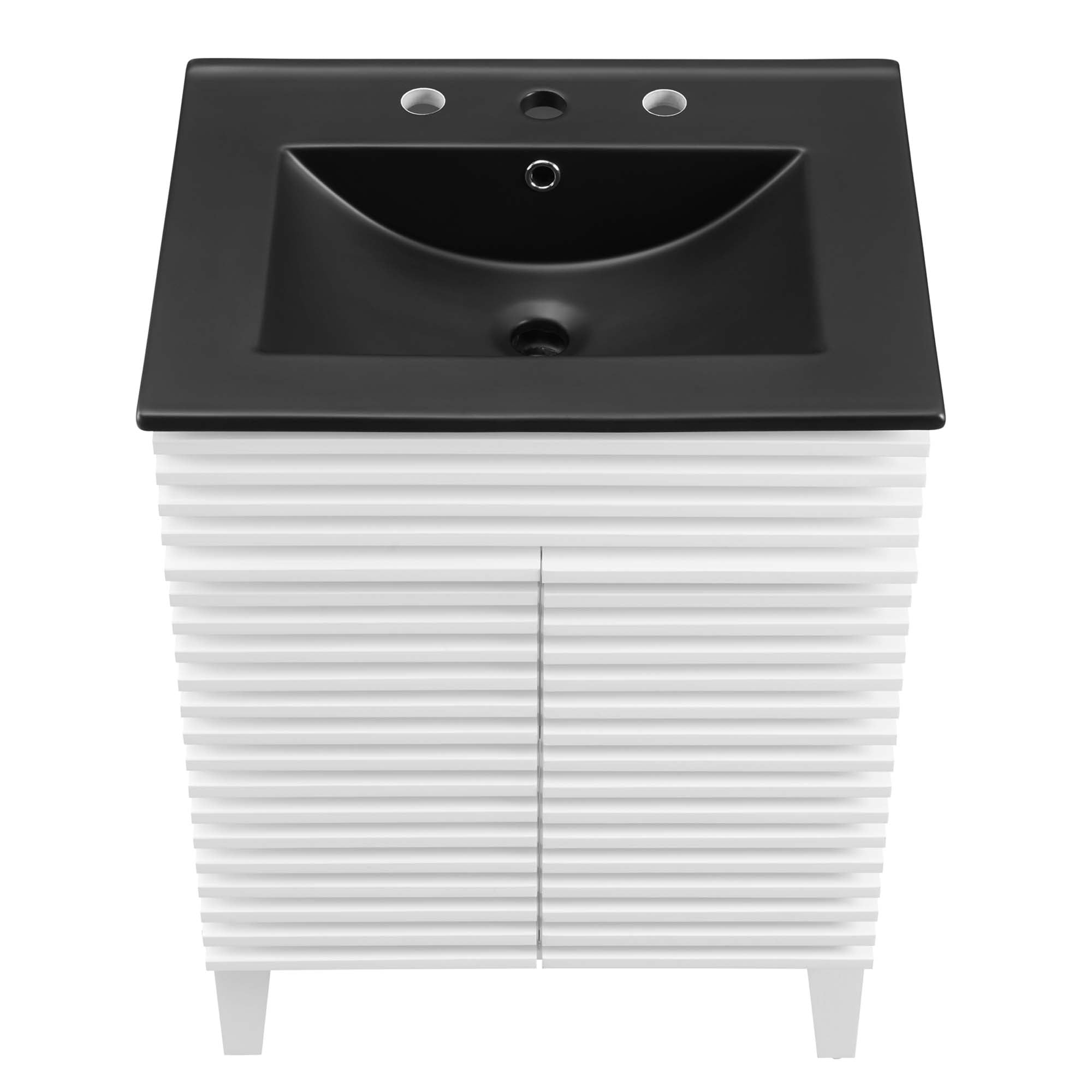 Render Bathroom Vanity with Black Basin Included by Modway