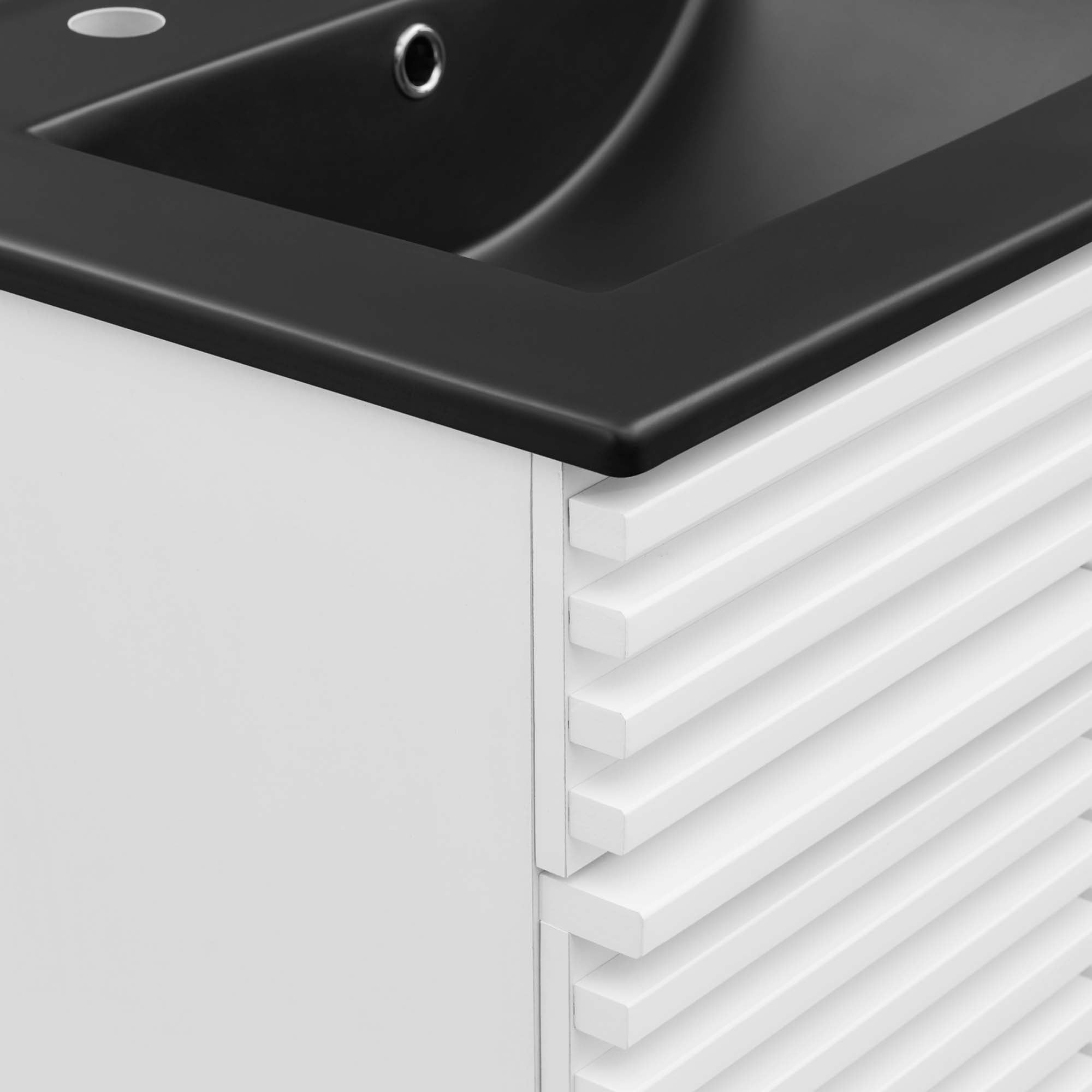 Render Bathroom Vanity with Black Basin Included by Modway